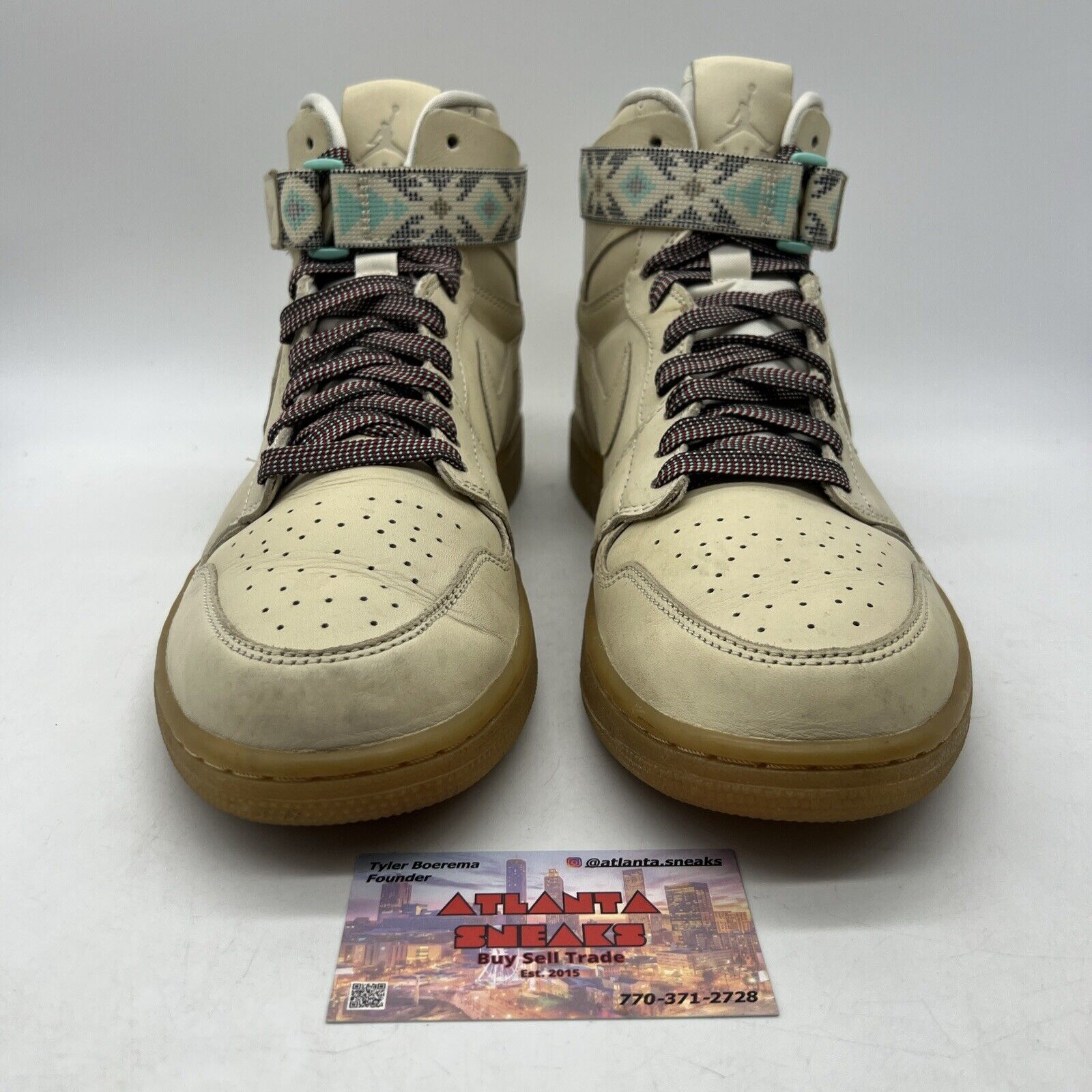 Size 12 - Air Jordan 1 Retro Hi Strap N7 Gum Leather Suede  (AR4410-207)