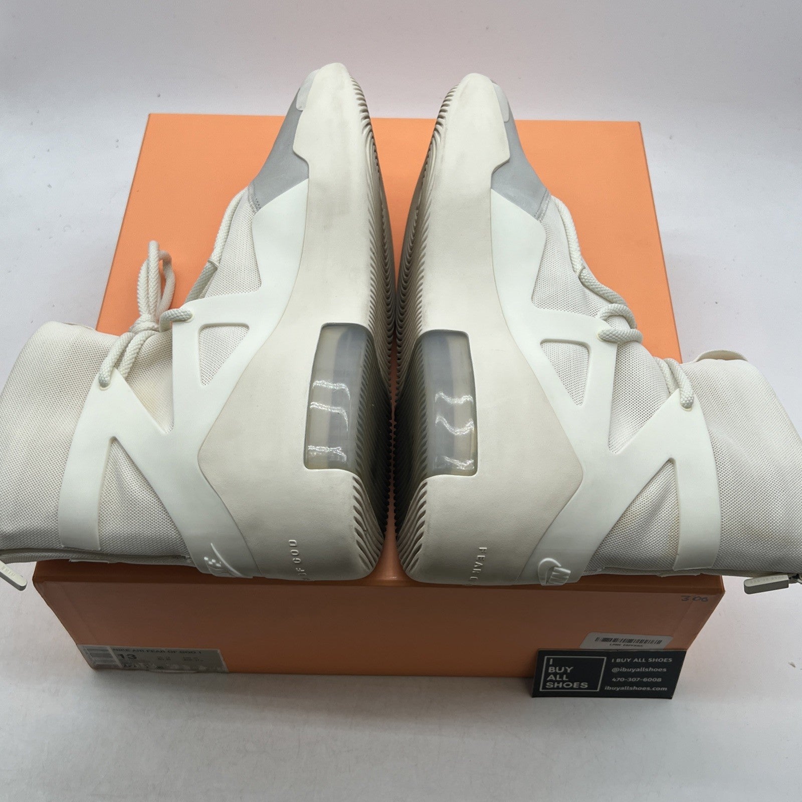 Size 13 - Nike Air Fear Of God 1 Sail (AR4237-100)