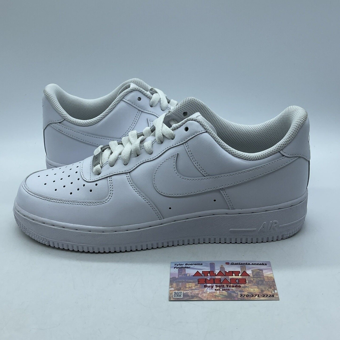 Size 9.5 - Nike Air Force 1 '07 Low Triple White Leather (CW2288-111)