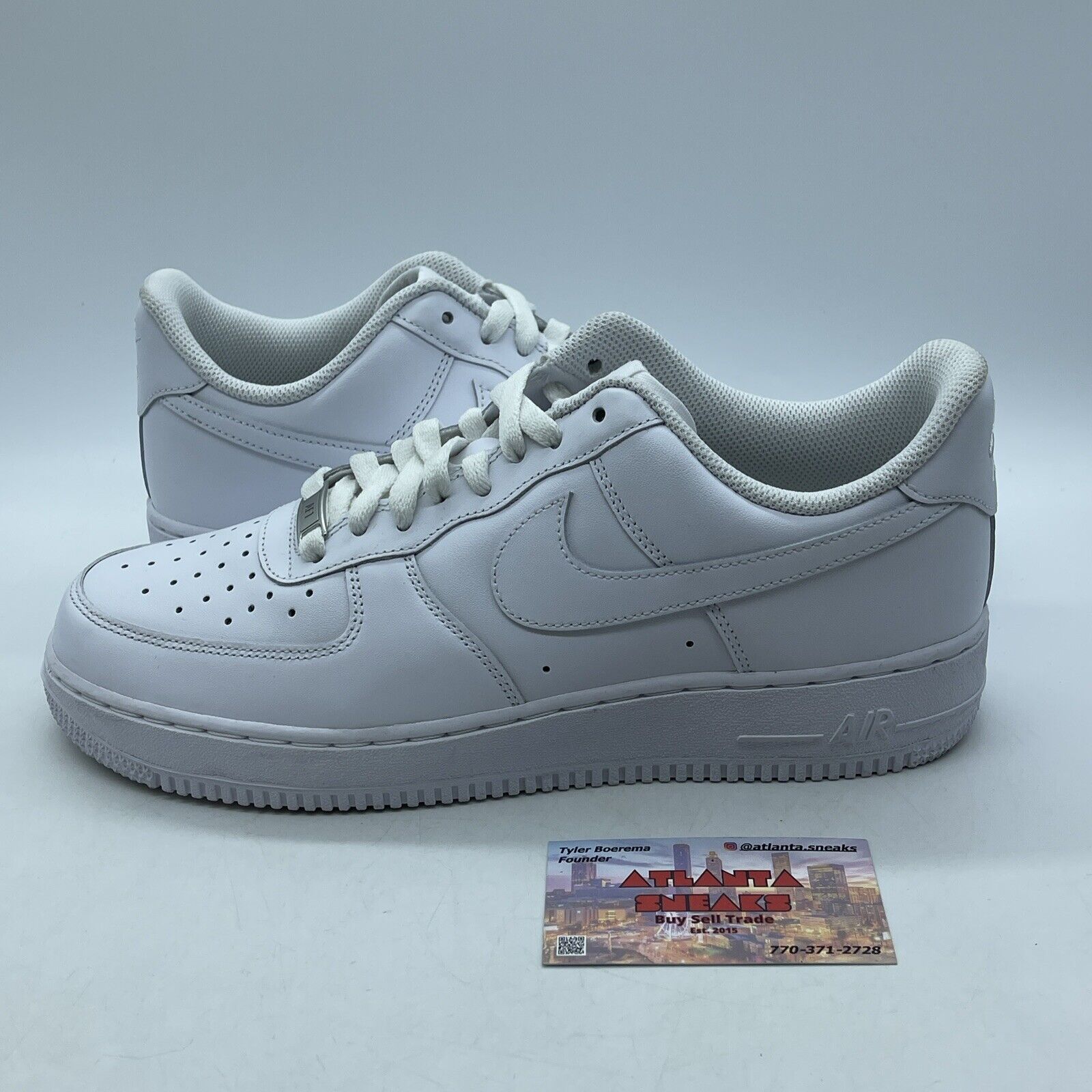 Size 9.5 - Nike Air Force 1 '07 Low Triple White Leather (CW2288-111)