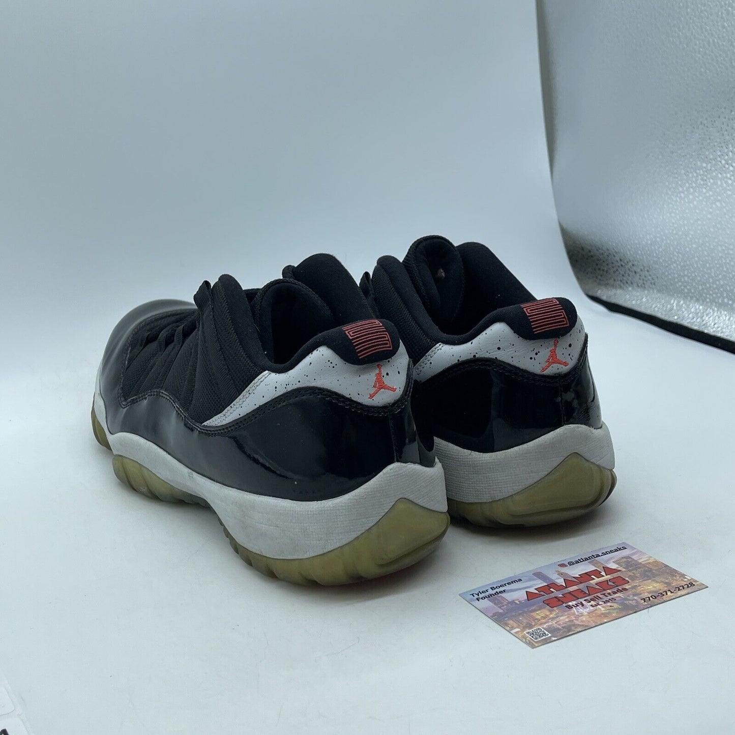 Size 11 - Air Jordan 11 Retro Low Infrared 23 Black Grey Suede (528895-023)