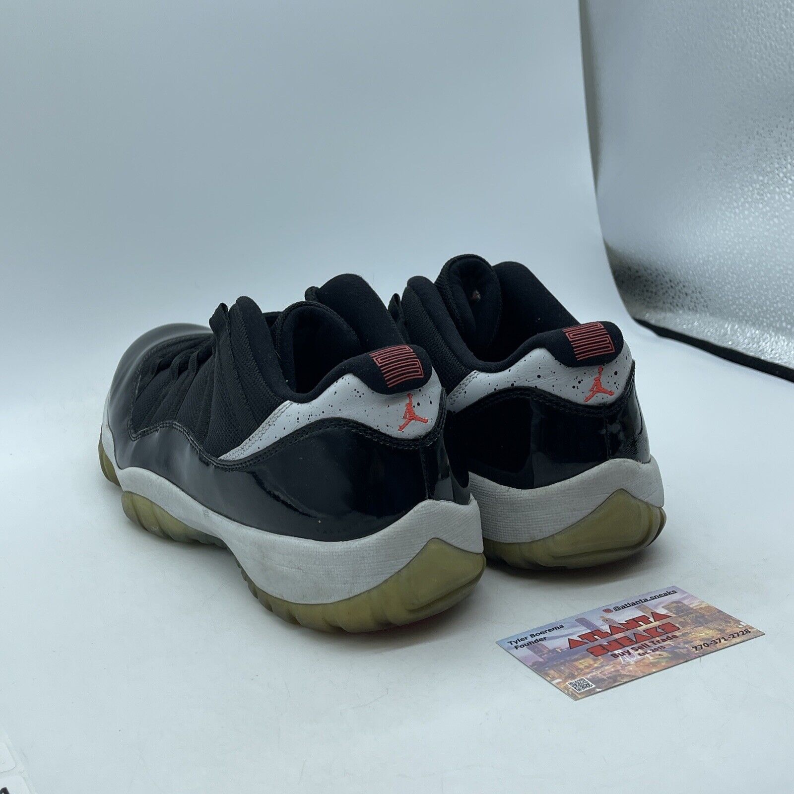 Size 11 - Air Jordan 11 Retro Low Infrared 23 Black Grey Suede (528895-023)