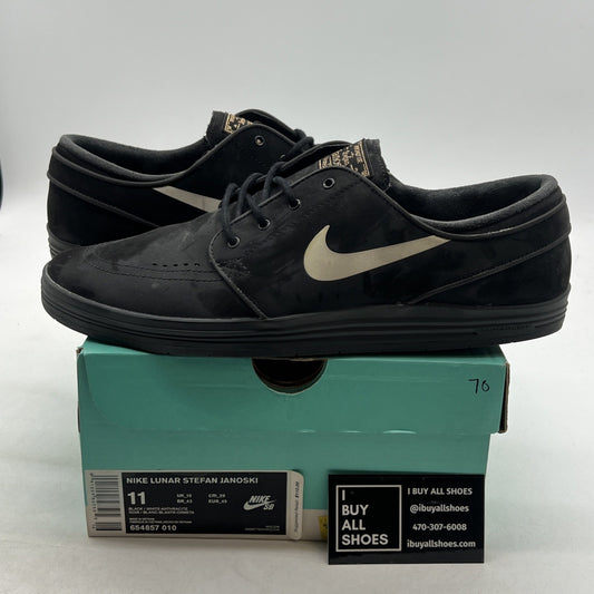 Size 11 - Nike Lunar Stefan Janoski Black (654857-010)