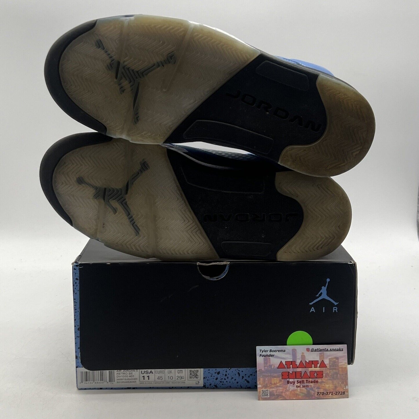 Size 11 - Jordan 5 Retro SE Mid UNC Black Grey Suede Blue (DV1310-401)