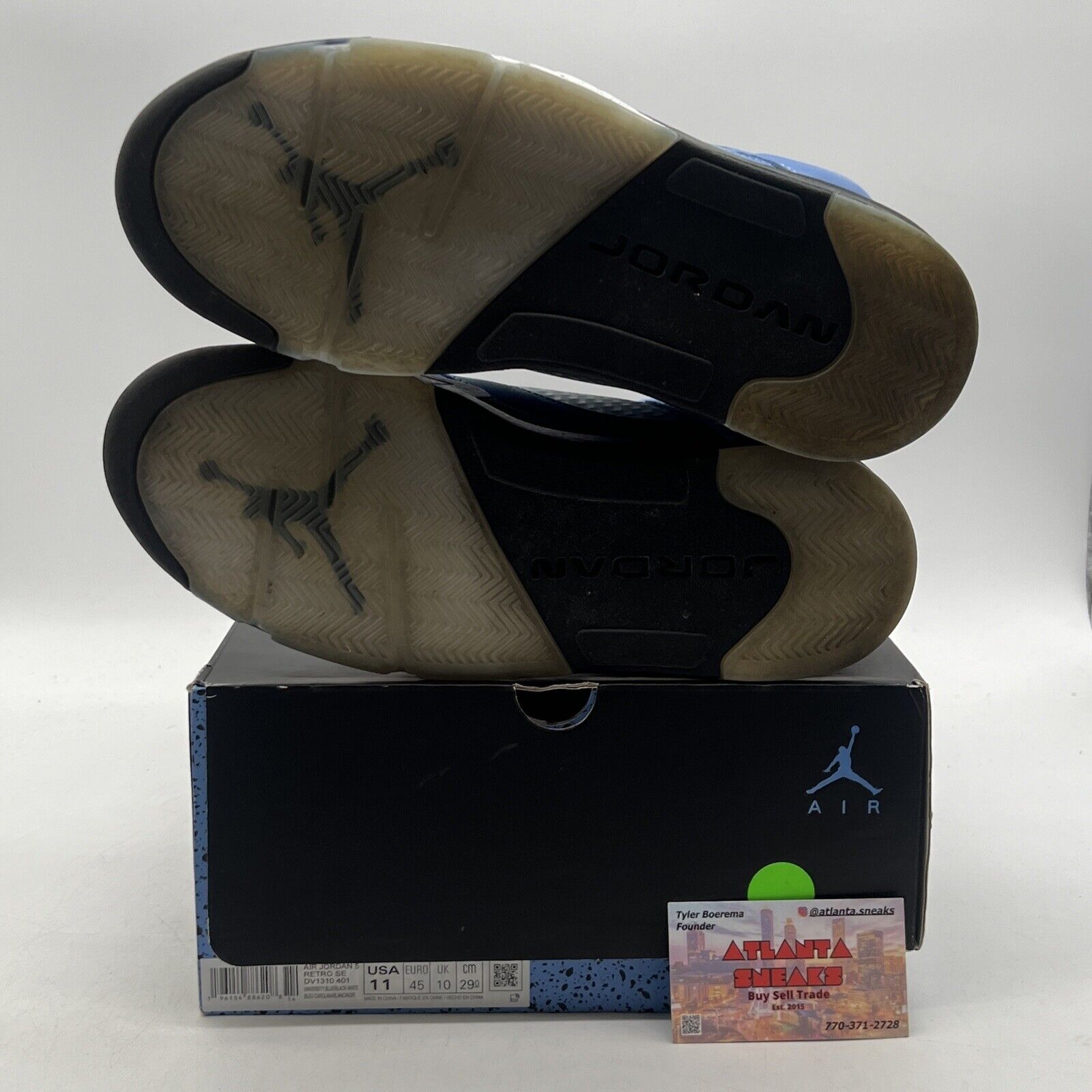 Size 11 - Jordan 5 Retro SE Mid UNC Black Grey Suede Blue (DV1310-401)