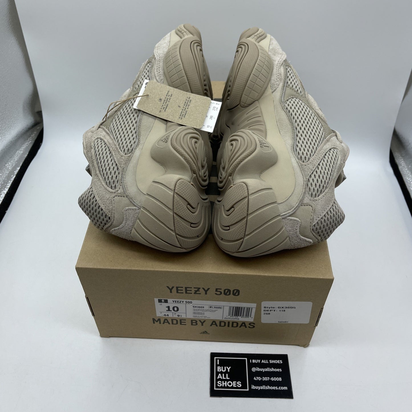 Size 10 - adidas Yeezy 500 Taupe Light Suede Leather (GX3605)