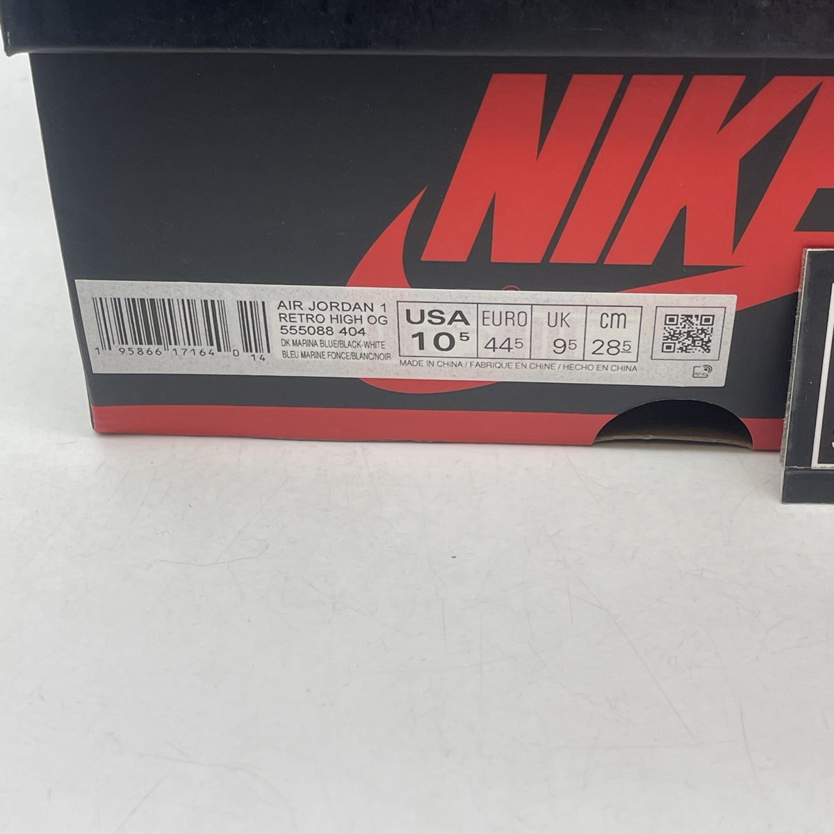 Size 10.5 - Air Jordan 1 Retro OG High Dark Marina Blue (555088-404)