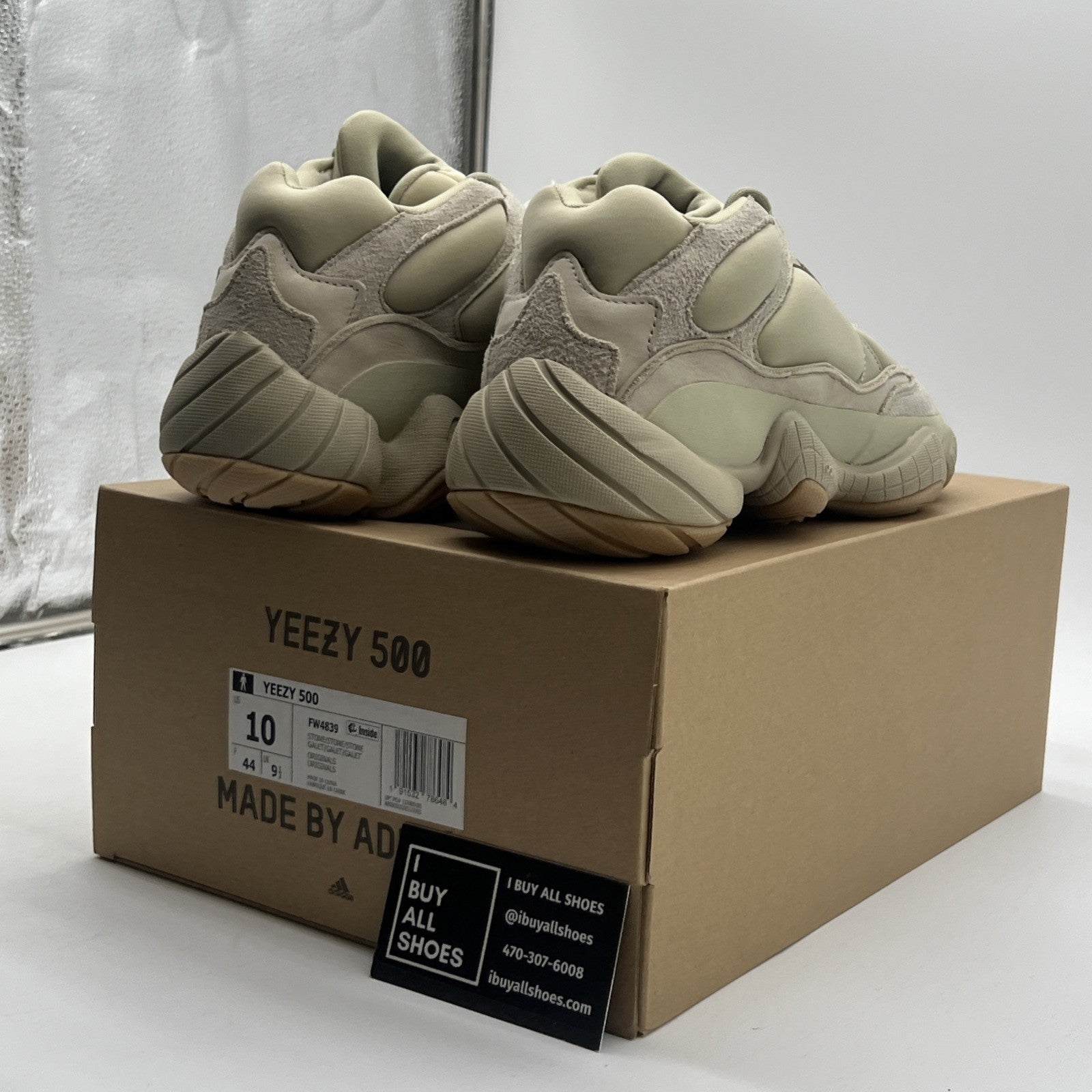 Size 10 - Adidas Yeezy 500 Stone (FW4839)