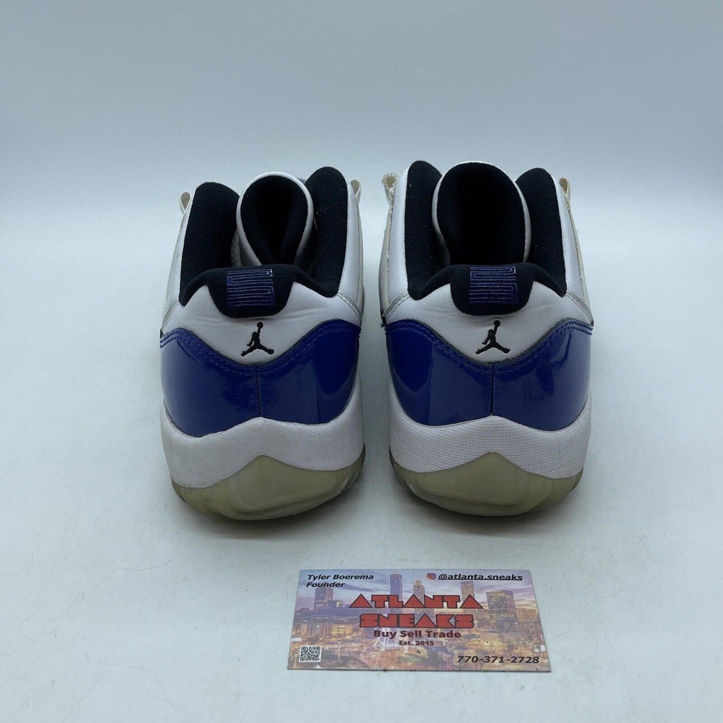Size 11W - Air Jordan 11 Retro Low Concord Sketch Blue White Leather (AH7860-100