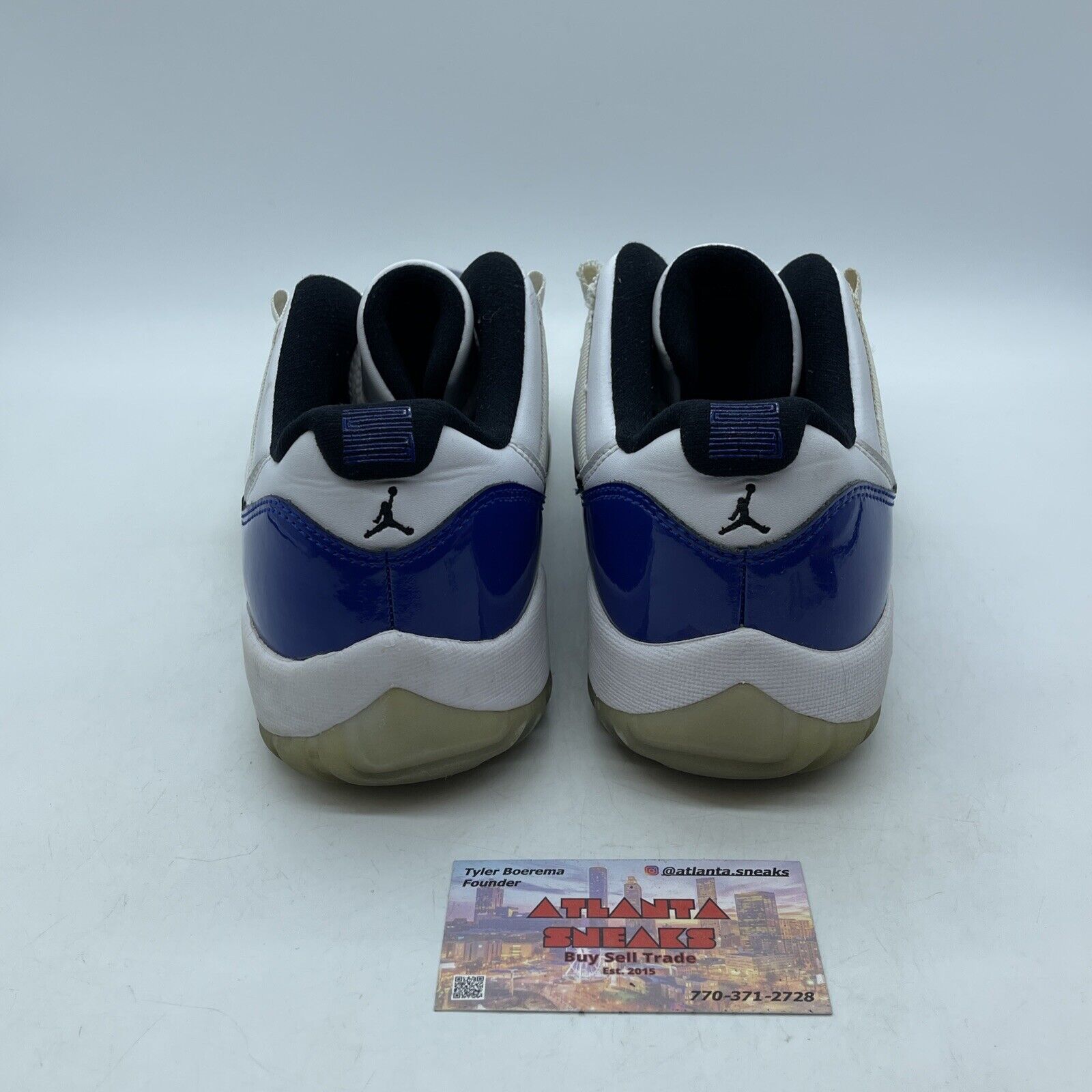 Size 11W - Air Jordan 11 Retro Low Concord Sketch Blue White Leather (AH7860-100