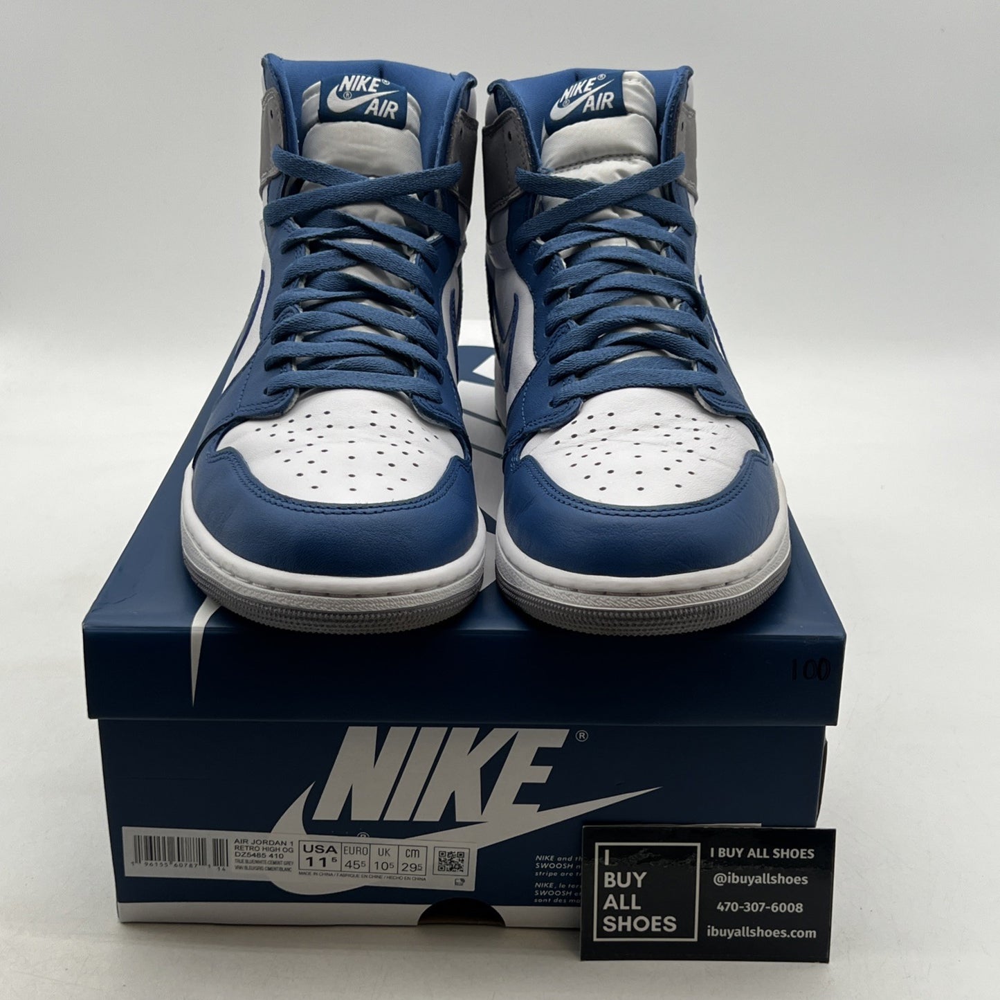 Size 11.5 - Air Jordan 1 Retro OG High True Blue (DZ5485-410)