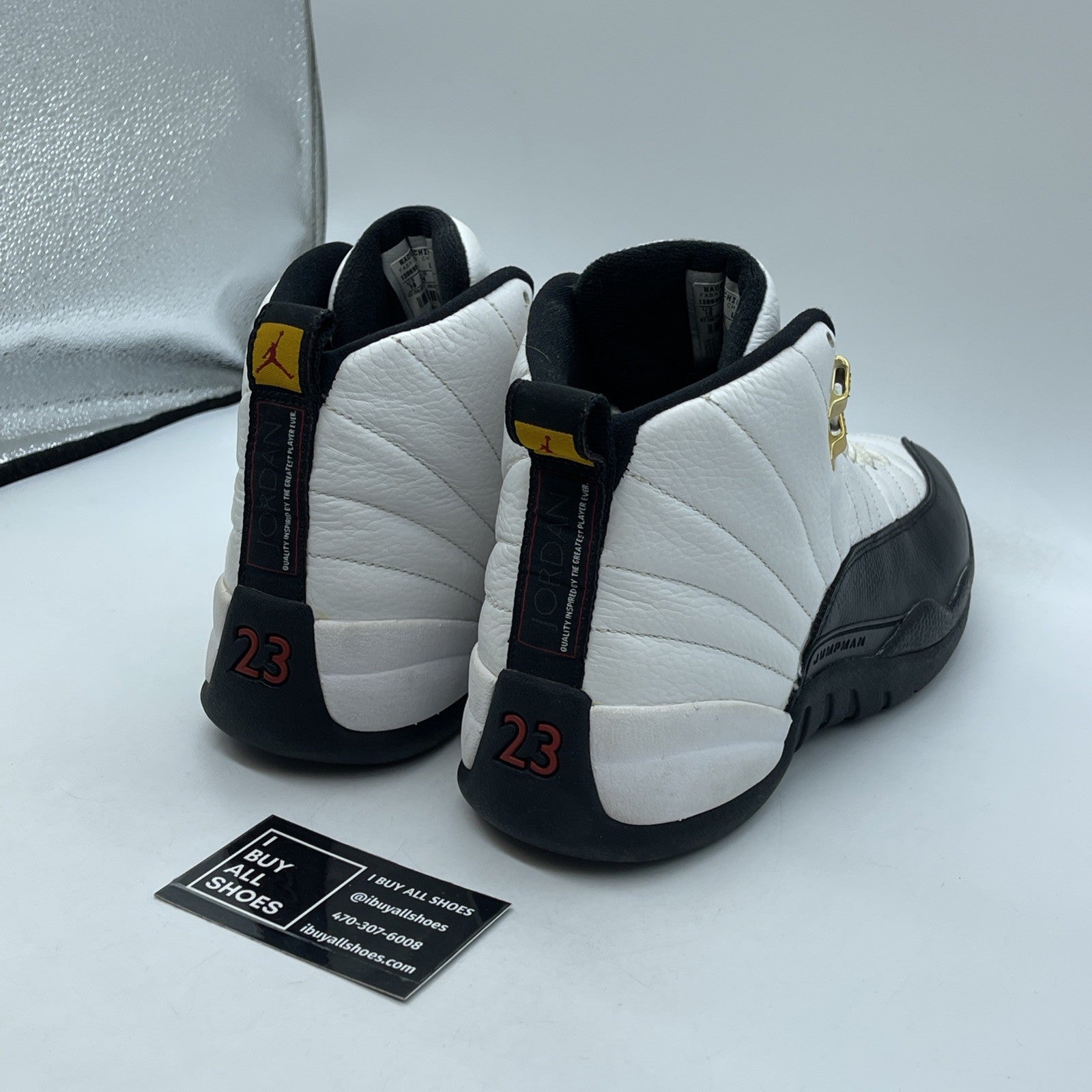 Size 10 - Air Jordan 12 Retro Countdown Pack Black White Leather (130690-109)