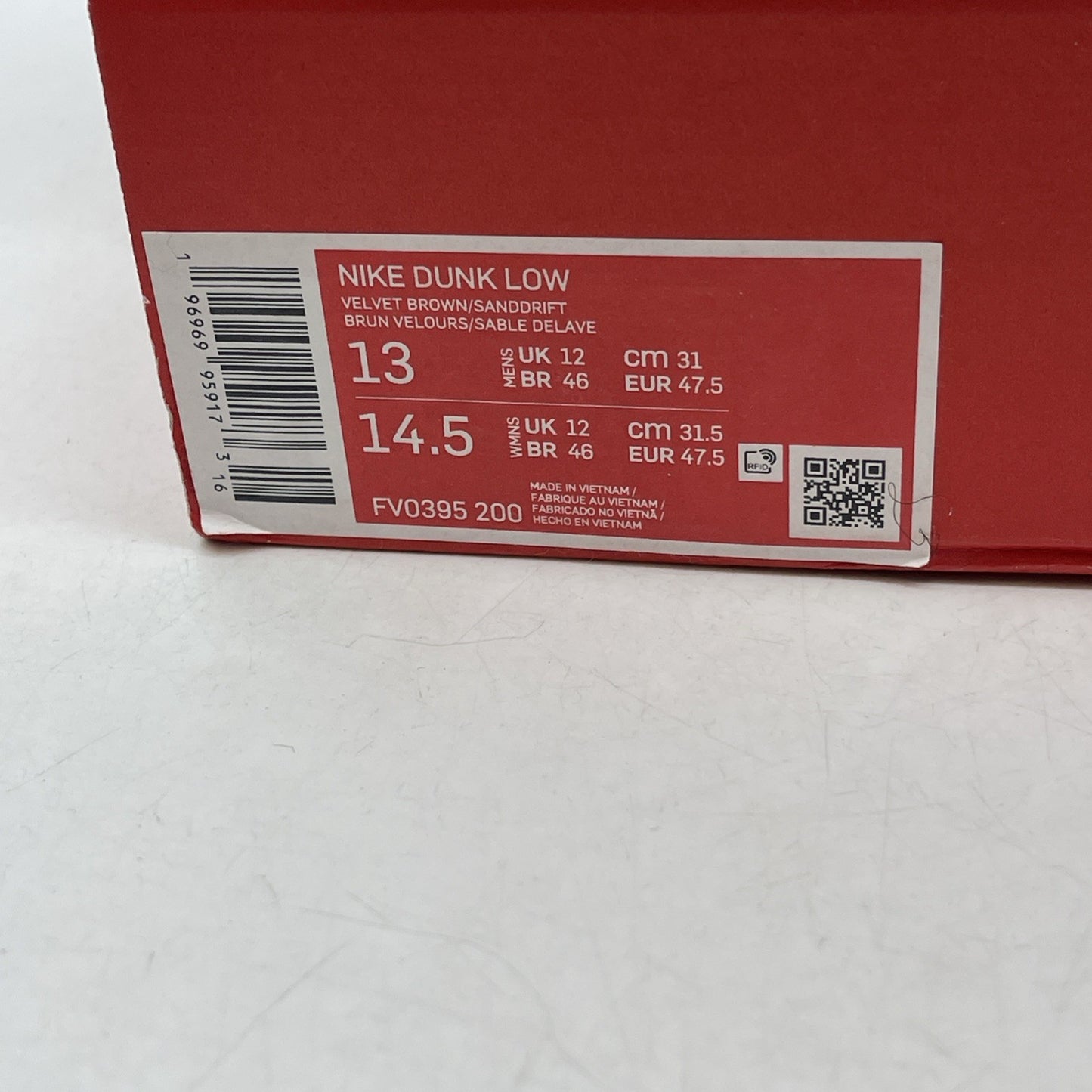 Size 13 - Nike Dunk Low Red Panda (FV0395-200)