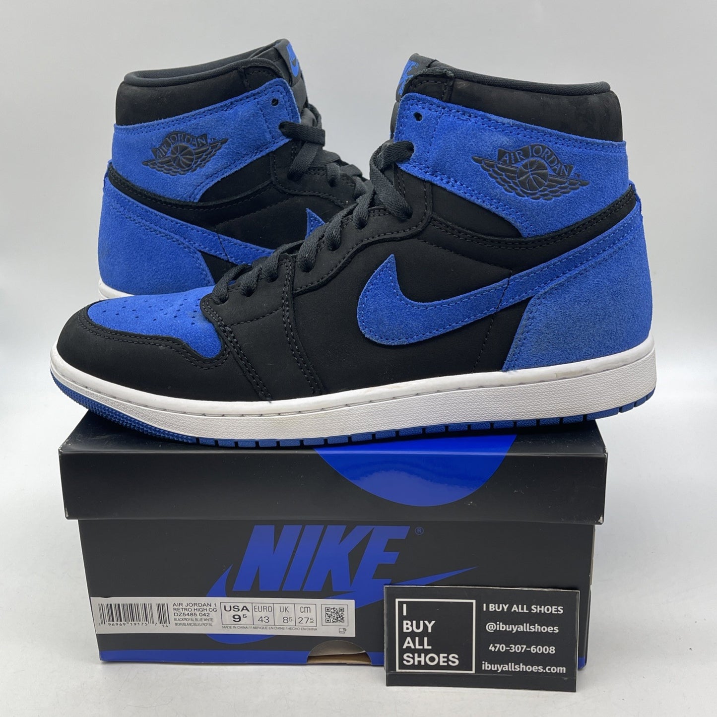 Size 9.5 - Air Jordan 1 Retro OG High Royal Reimagined (DZ5485-042)
