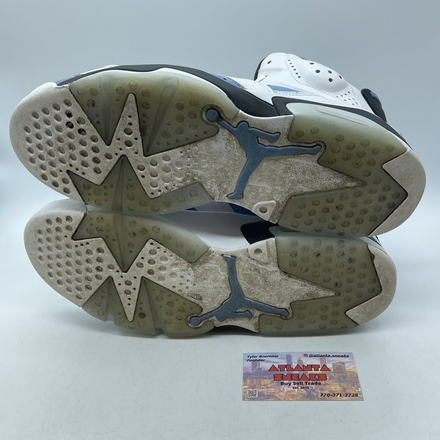 Size 12 - Jordan 6 Retro Mid UNC Home Blue Suede White Leather (CT8529-410)