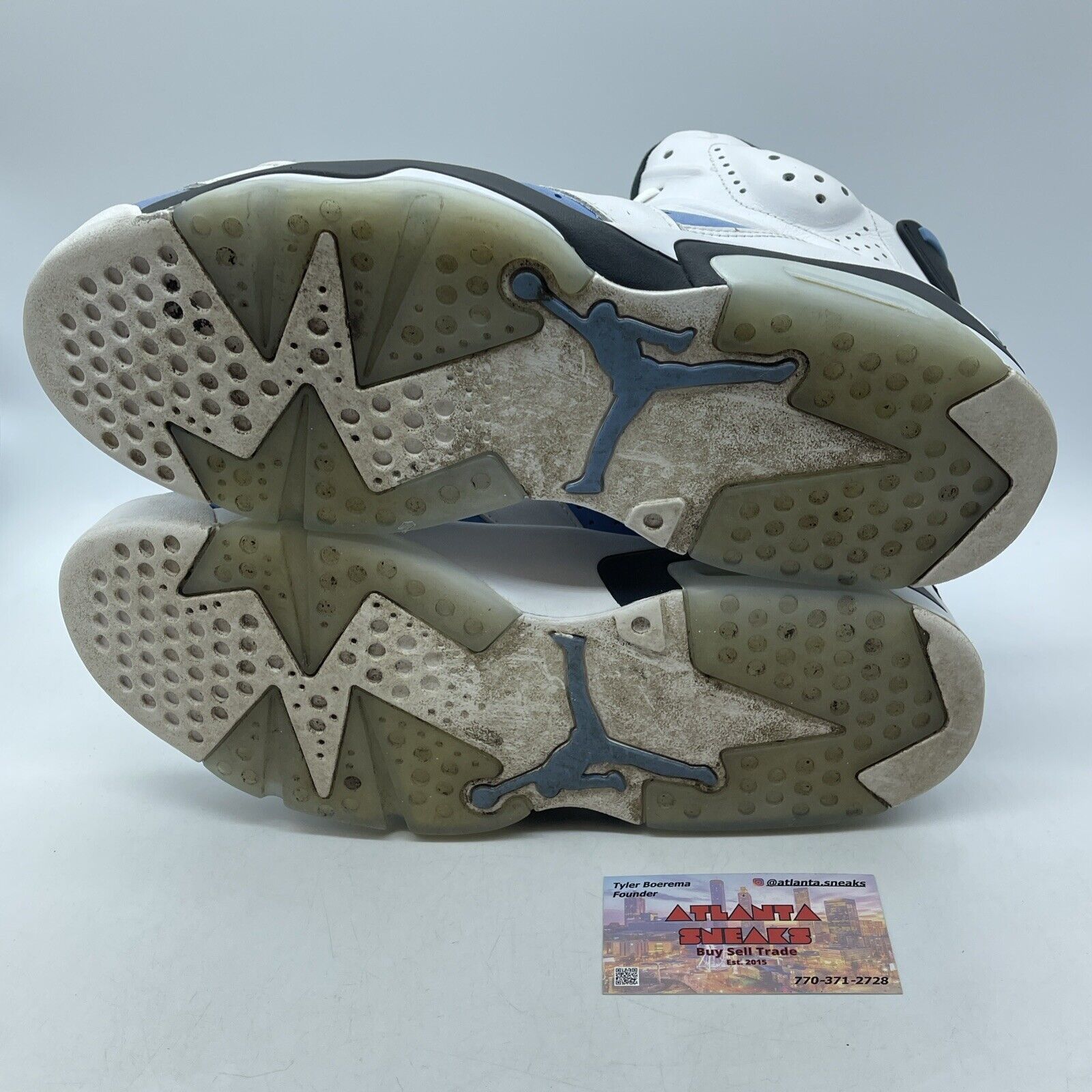 Size 12 - Jordan 6 Retro Mid UNC Home Blue Suede White Leather (CT8529-410)
