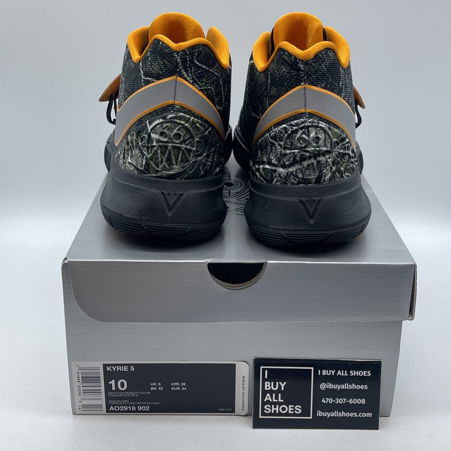 Size 10 - Nike Kyrie 5 PE Taco Orange Black Suede (AO2918-902)
