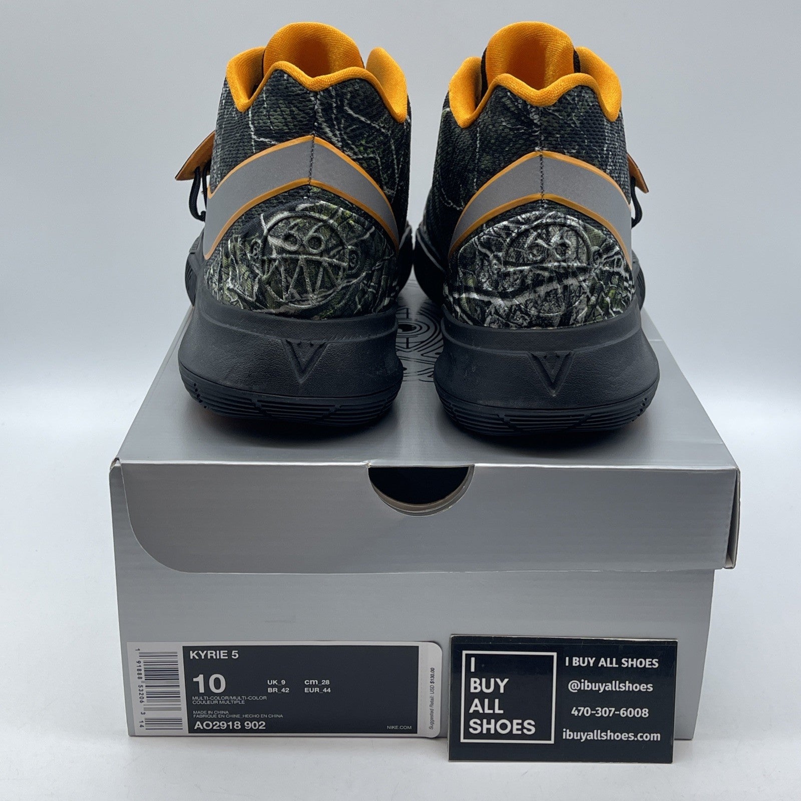 Size 10 - Nike Kyrie 5 PE Taco Orange Black Suede (AO2918-902)