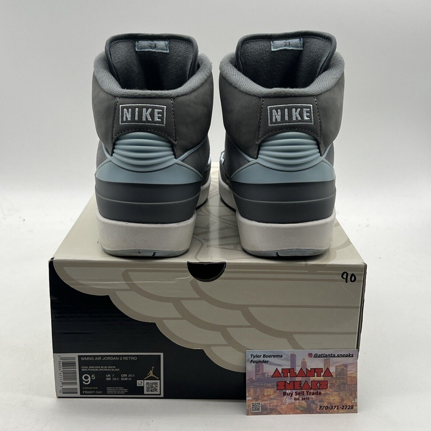 Size 9.5 - Air Jordan 2 Retro Cool Grey W (FB8871-041)