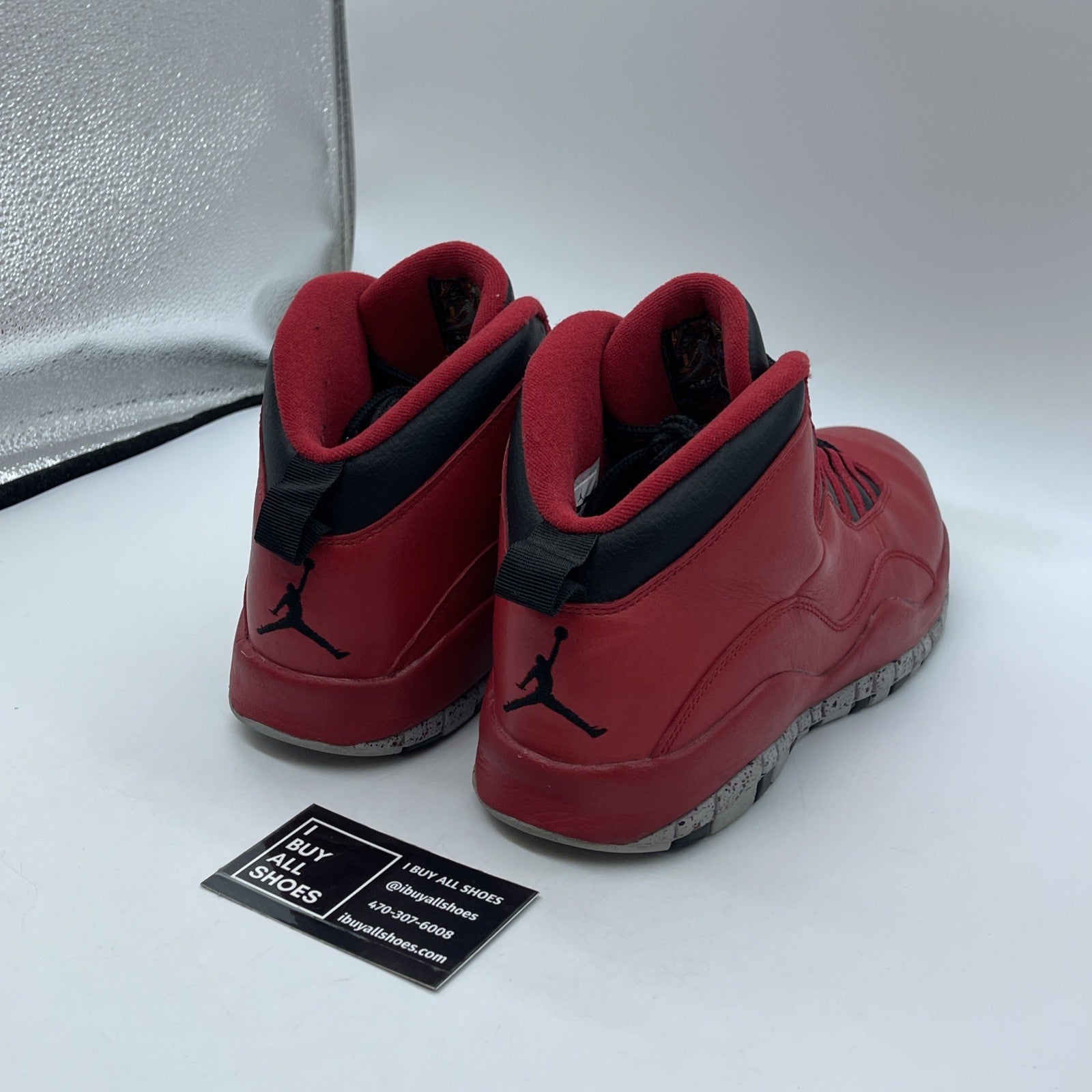 Size 9.5 - Air Jordan 10 Retro Bulls Over Broadway Red Leather (705178-601)