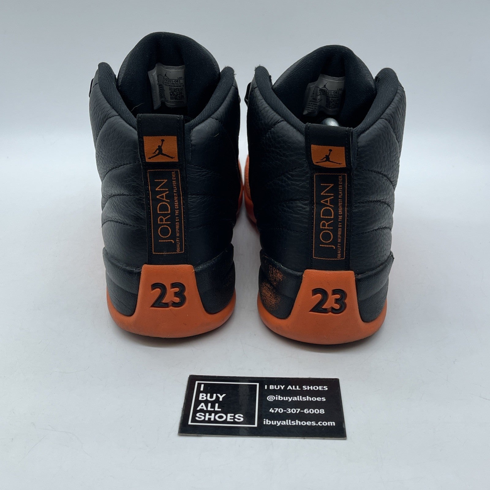 Size 11W - Air Jordan 12 Retro Brilliant Orange Black Leather (FD9101-081)