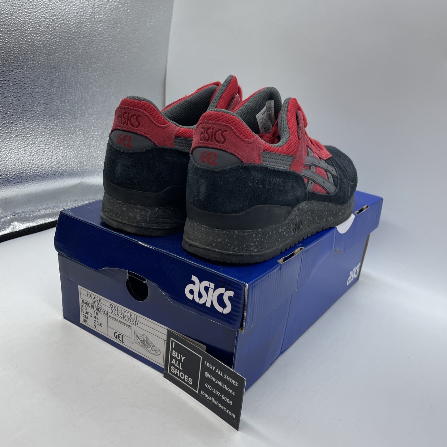 Size 10 - ASICS Gel Lyte 3 Christmas Pack - Bad Santa (H60QK)