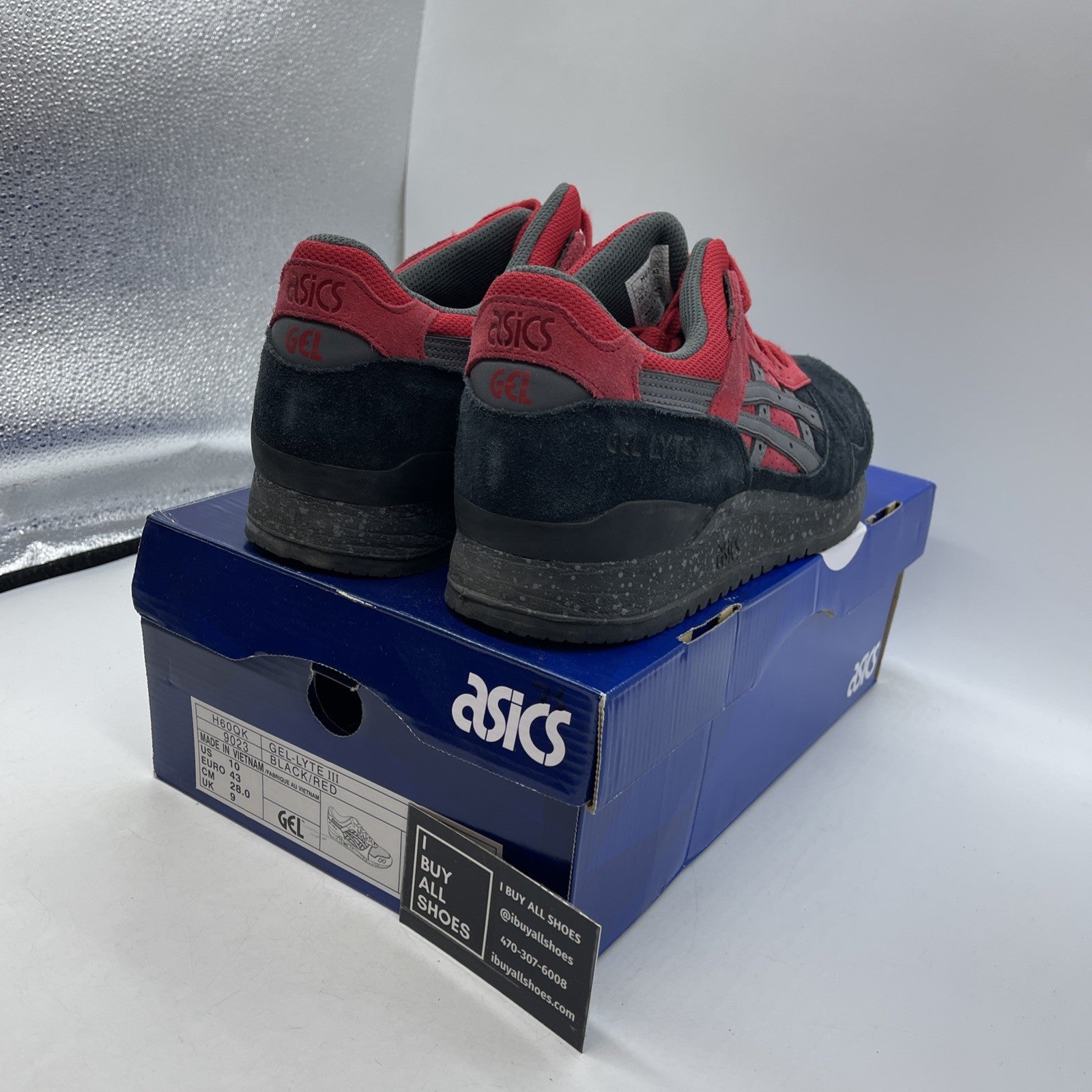 Size 10 - ASICS Gel Lyte 3 Christmas Pack - Bad Santa (H60QK)