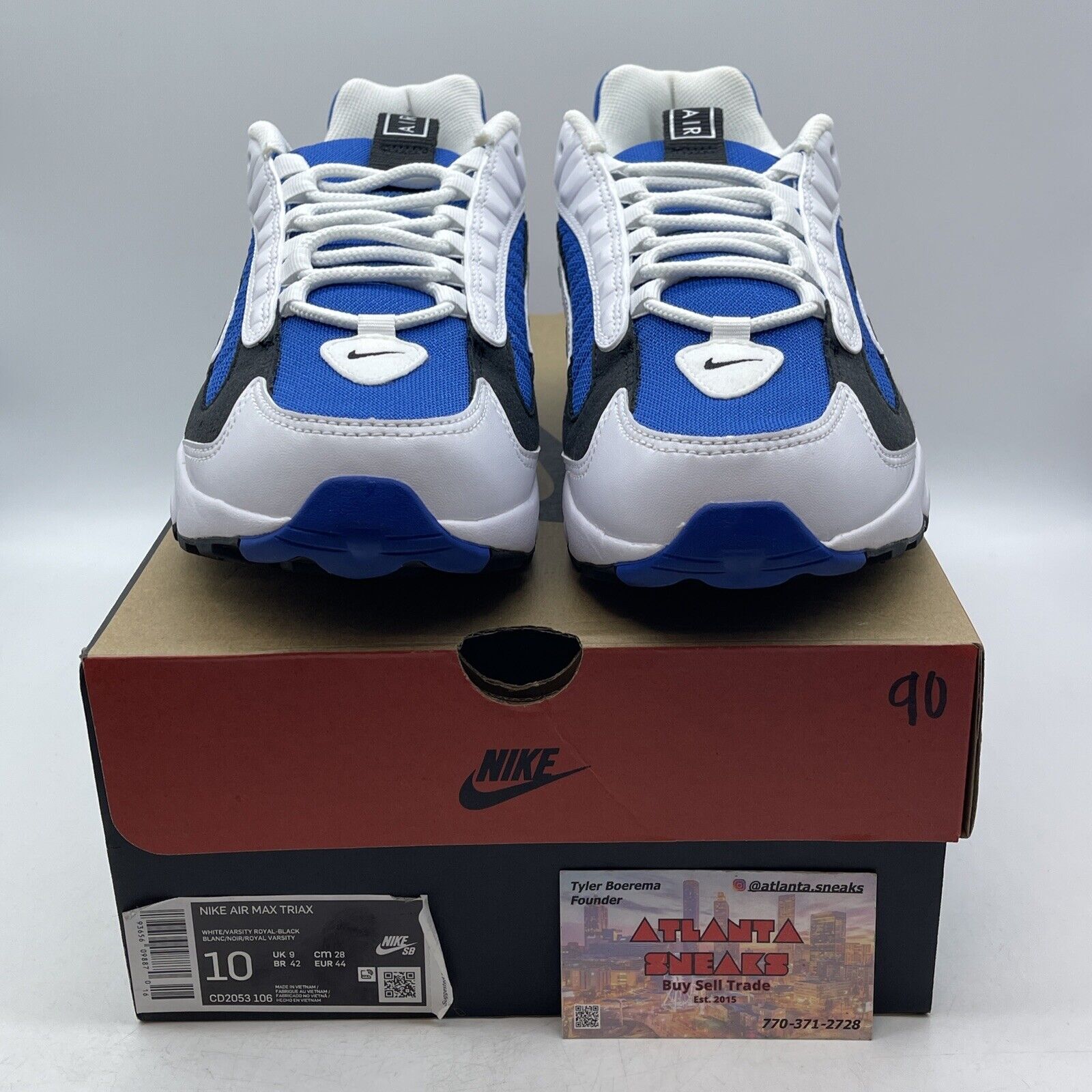 Size 10 - Nike Air Max Triax 96 Retro Royal White Blue (CD2053-106)