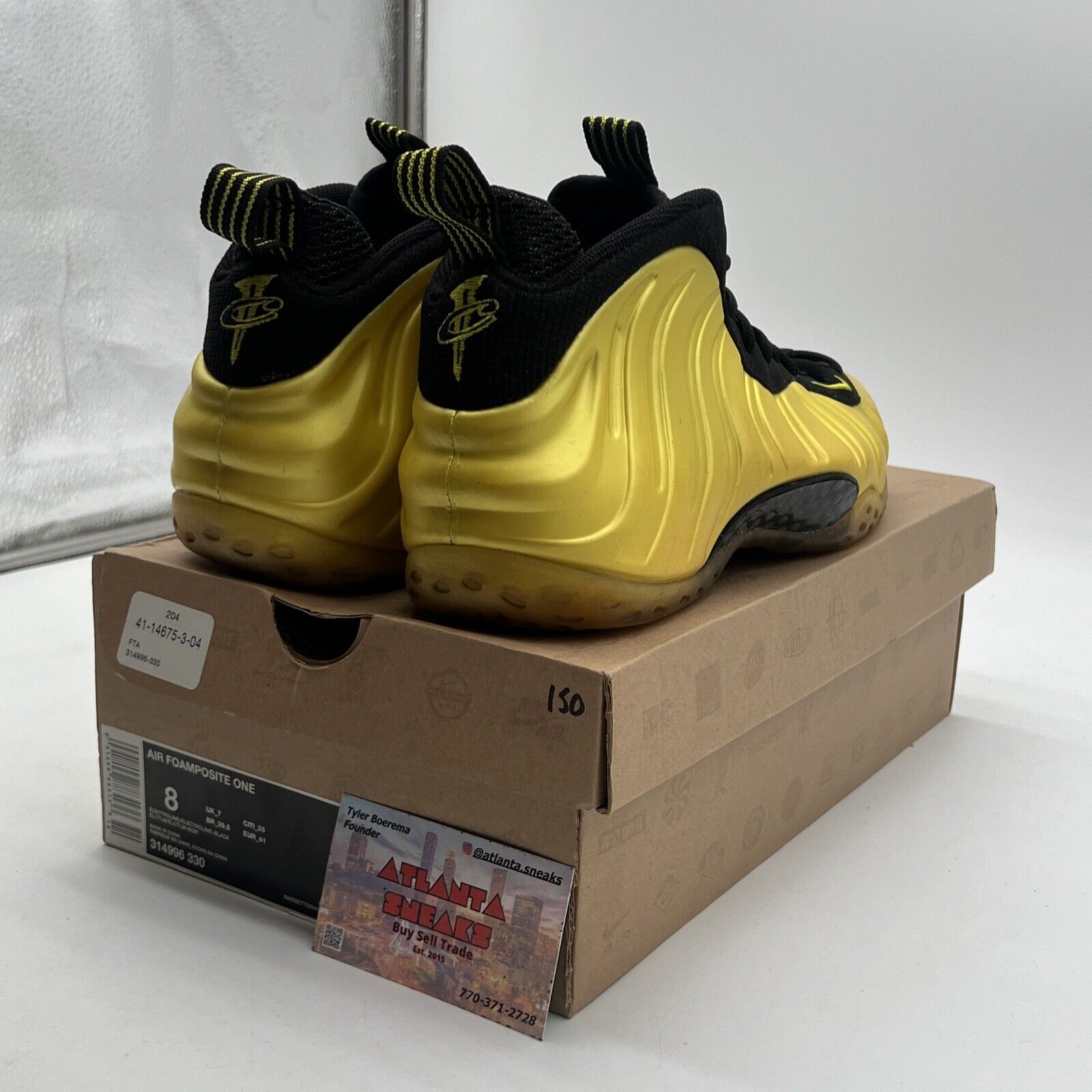 Size 8 - Nike Air Foamposite One Electrolime (314996-330)