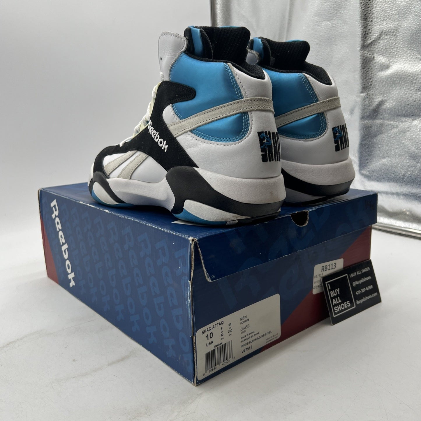 Size 10 - Reebok Shaq Attaq 2013 Orlando Magic (V47915)