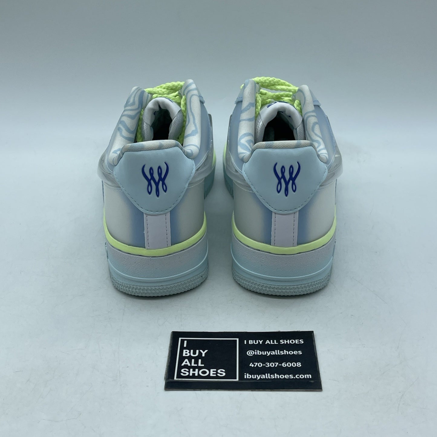 Size 7.5W - Serena Williams Design Crew x Nike Air Force 1 '07 Psychic Blue
