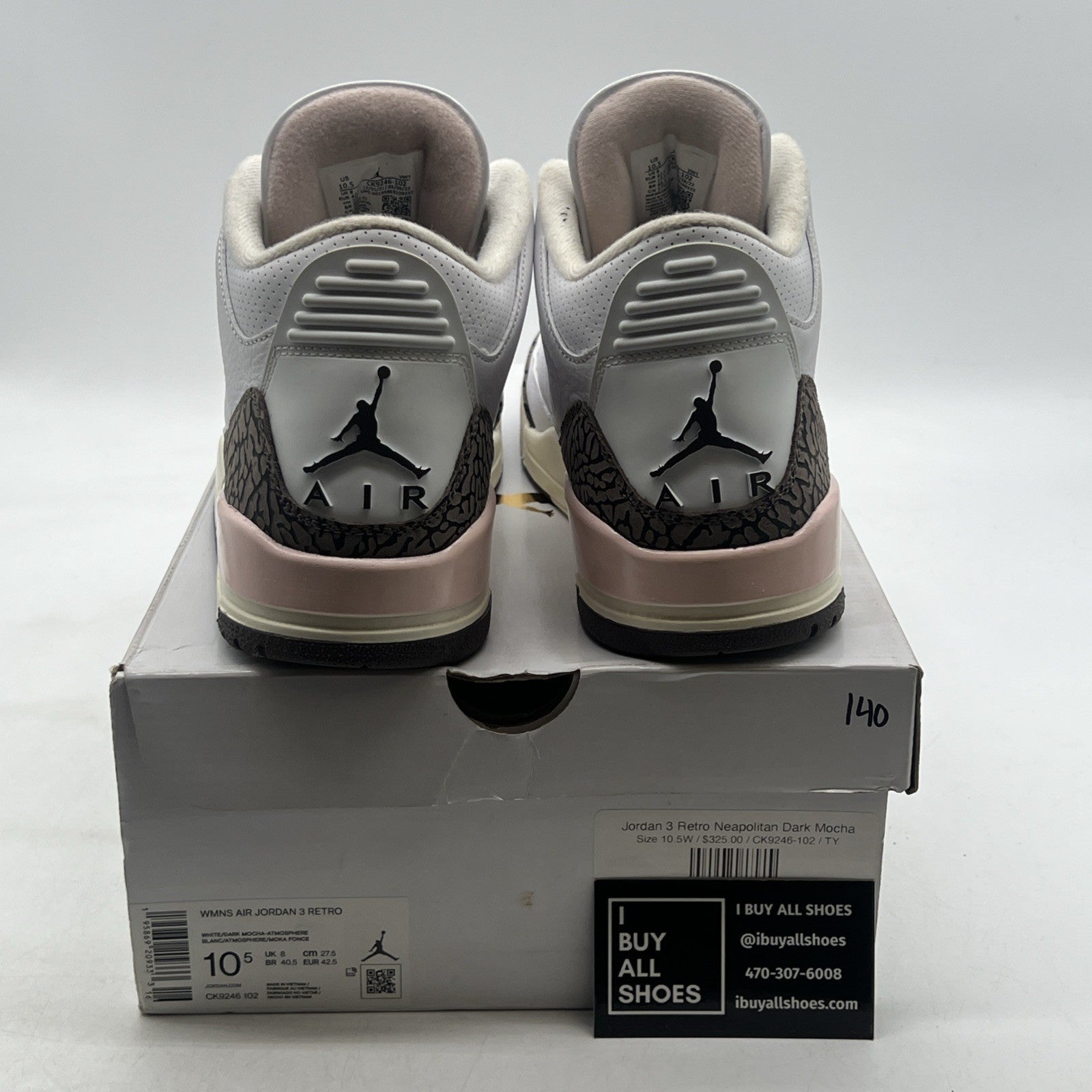 Size 10.5 - Air Jordan 3 Retro 'Neapolitan' 2022 (CK9246-102)