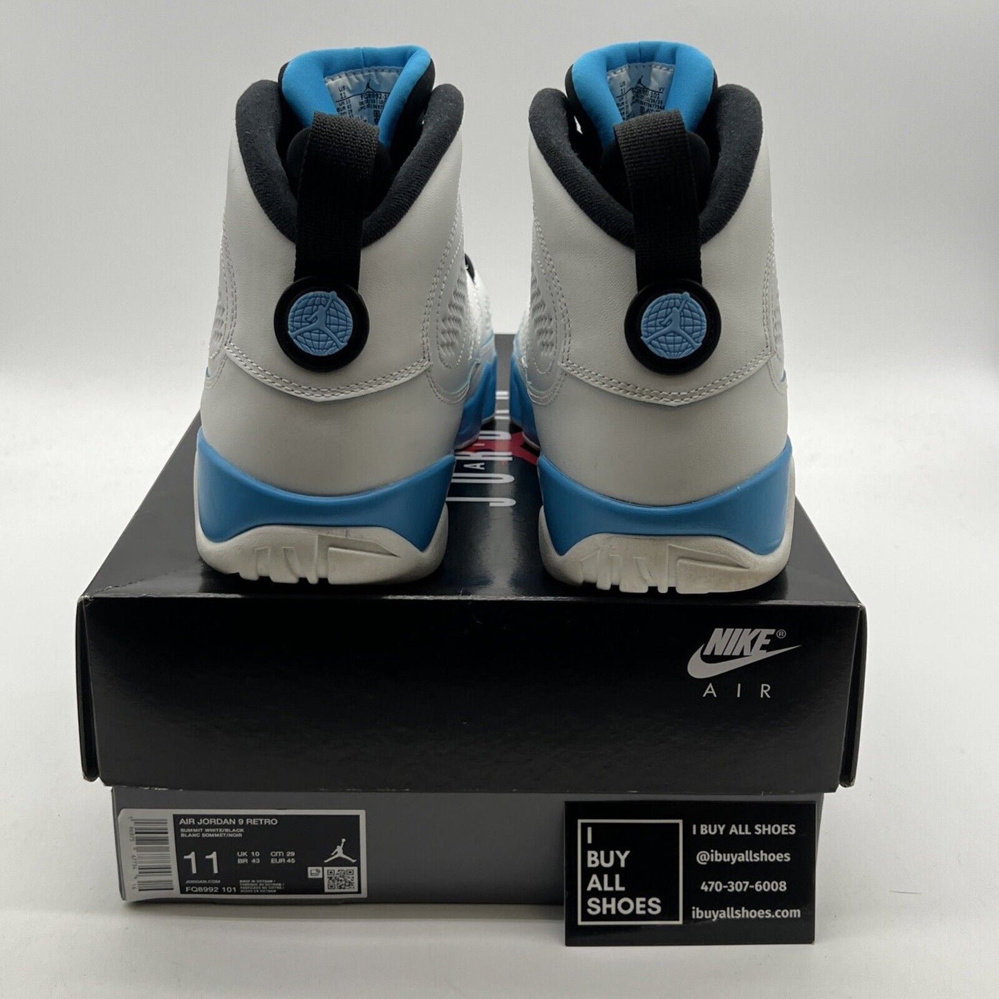 Size 11 - Air Jordan 9 Retro 2024 Powder Blue (FQ8992-101)