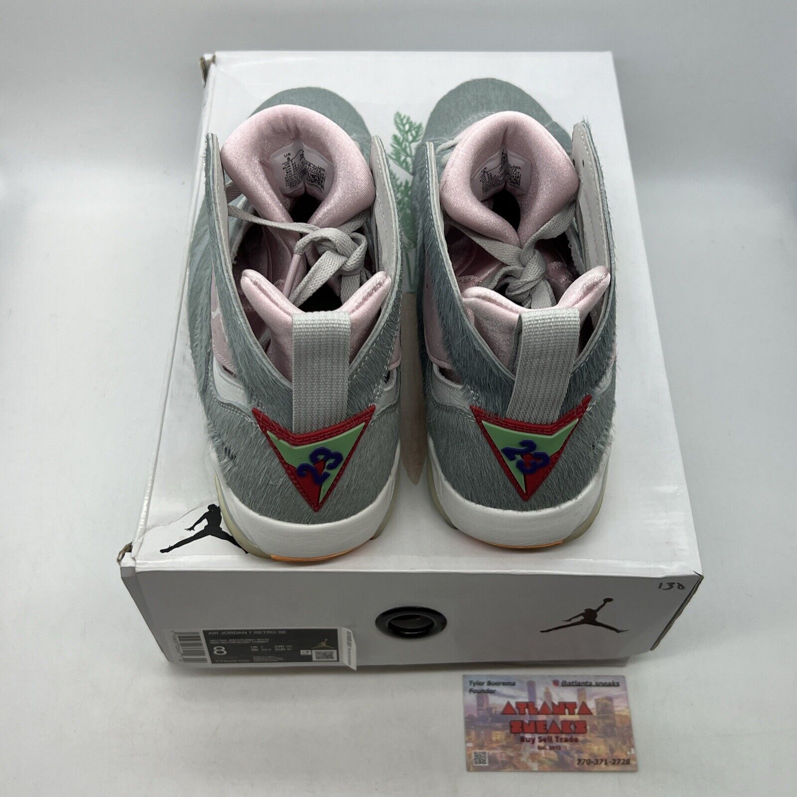 Size 8 - Air Jordan 7 Retro SE Hare 2.0 White Pink (CT8528-002)