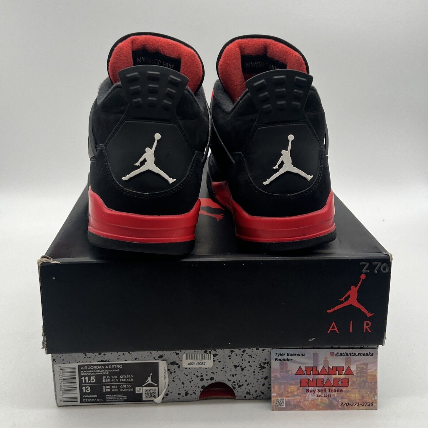 Size 11.5 - Jordan 4 Retro Mid Red Thunder Black Red Suede (CT8527-016)