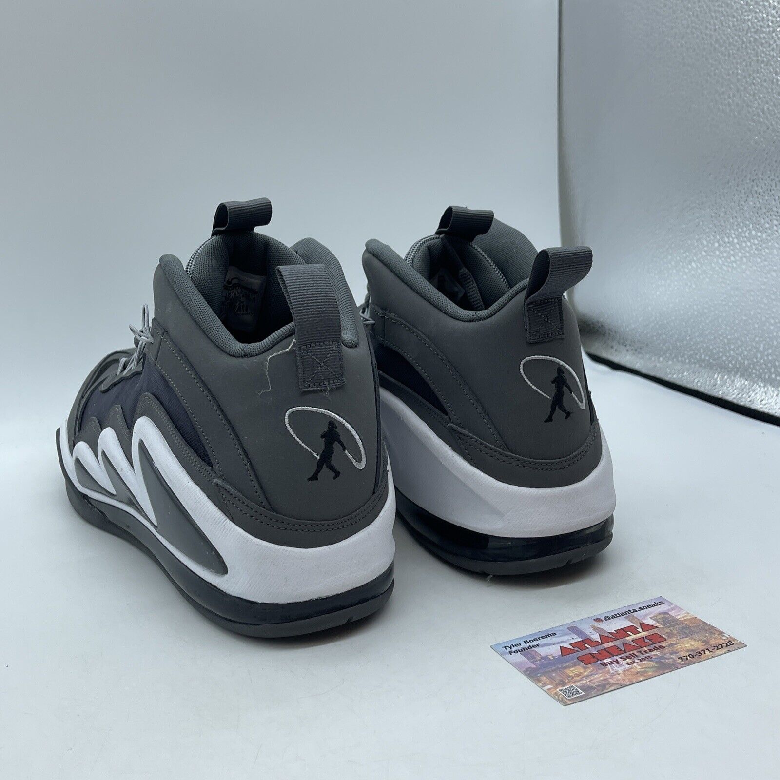 Size 11.5 - Nike Air Max 360 Diamond Griff Gray Black White Suede (580398-002)