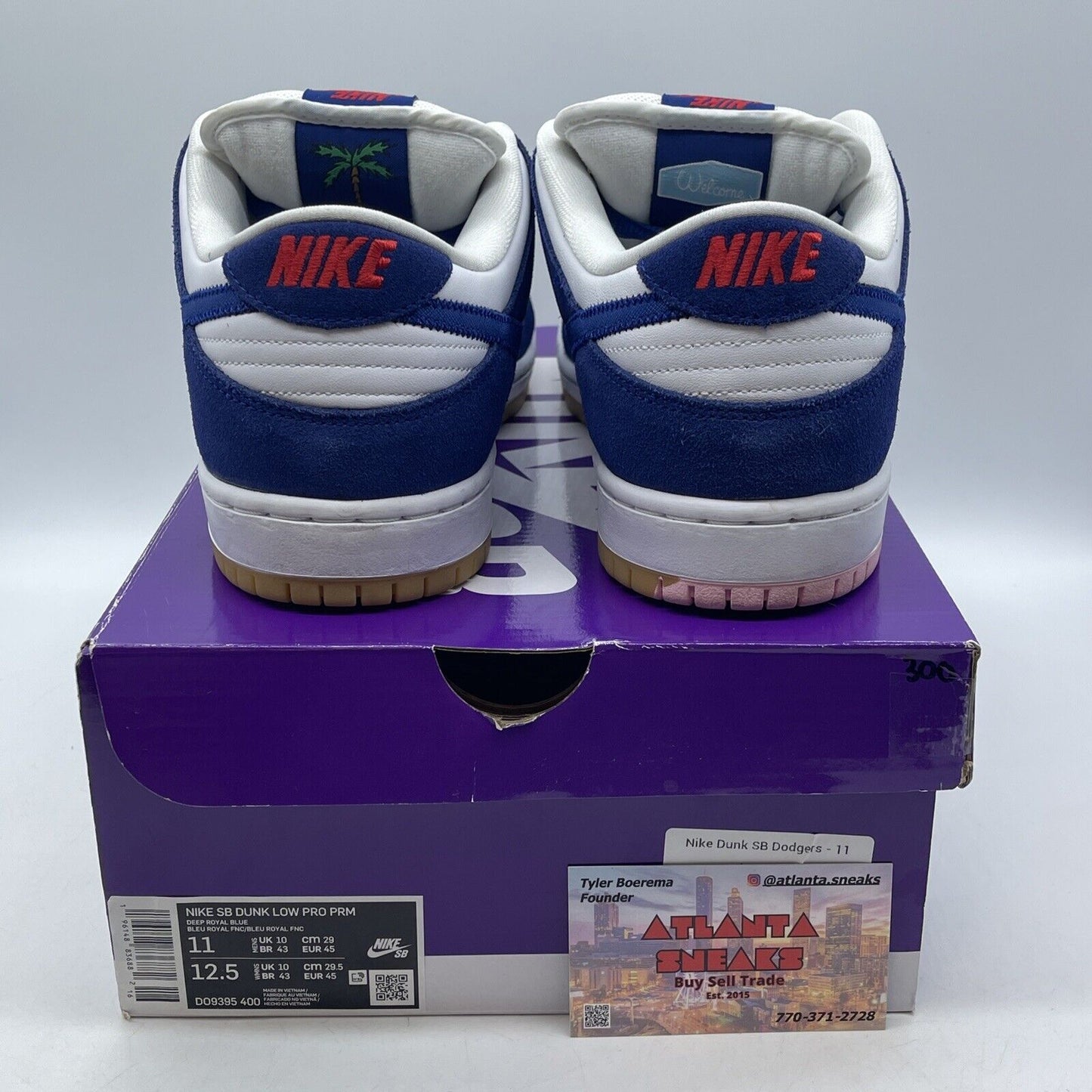 Size 11 - Nike SB Dunk Low Los Angeles Dodgers Blue White Red (DO9395-400)