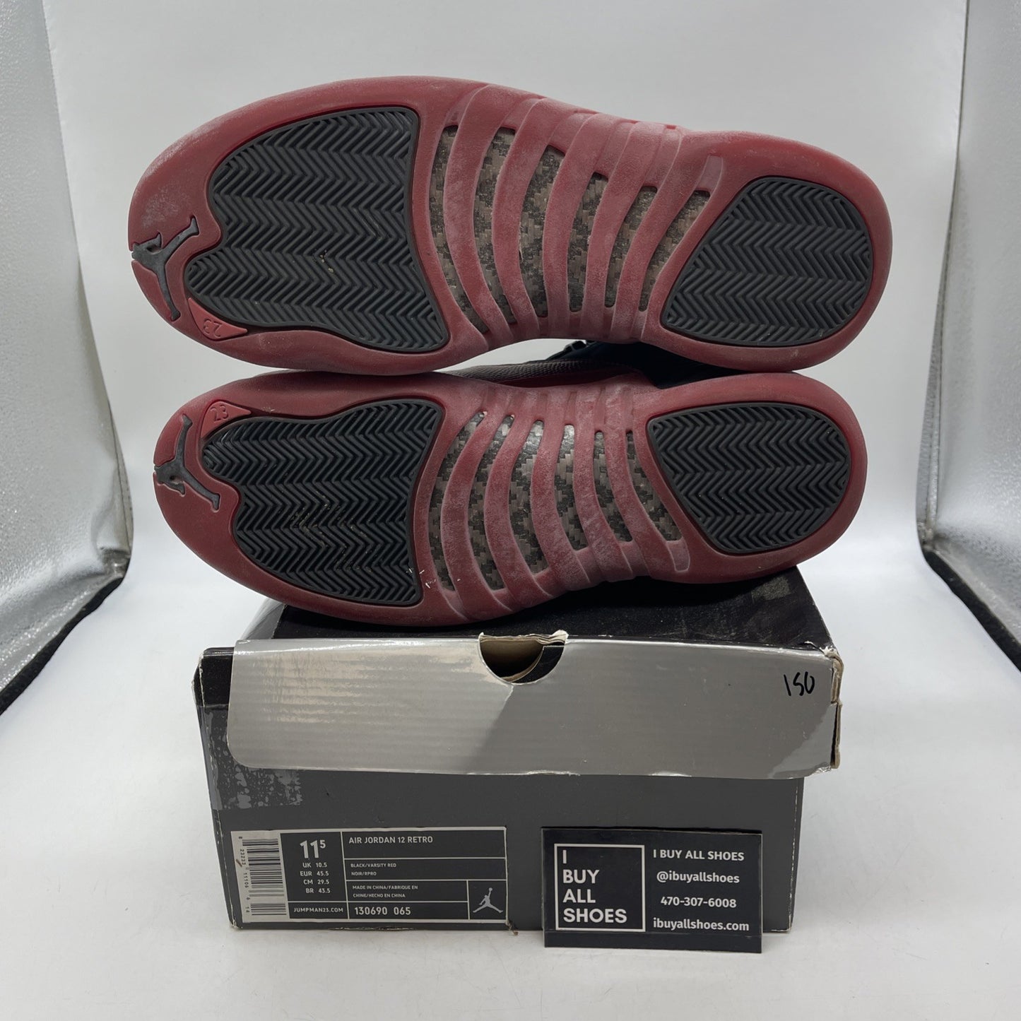 Size 11.5 - Air Jordan 12 Retro 2009 Flu Game (130690-065)