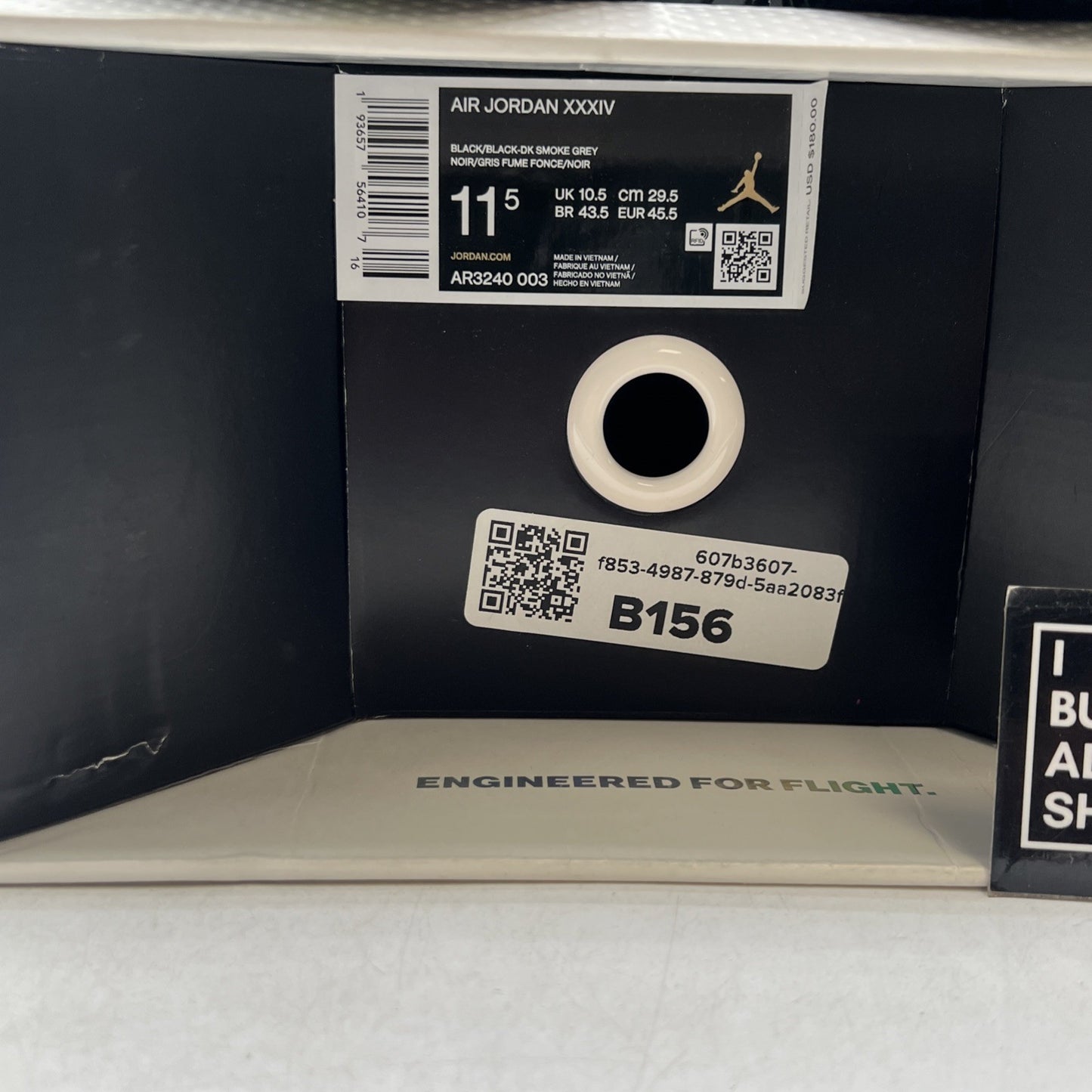 Size 11.5 - Air Jordan 34 Black Cat (AR3240-003)
