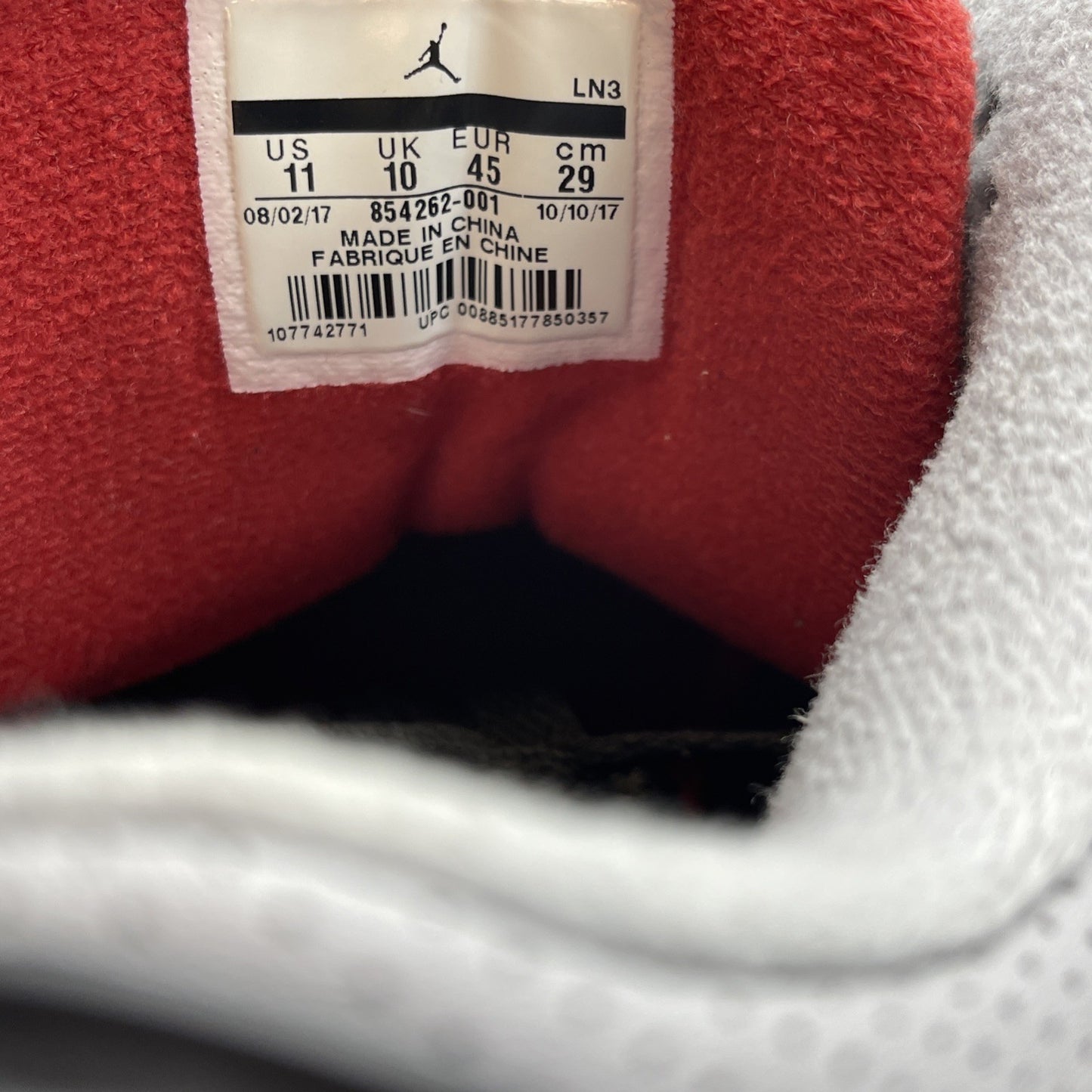 Size 11 - Jordan 3 Retro OG Mid Black Cement Grey Suede Leather (854262-001)