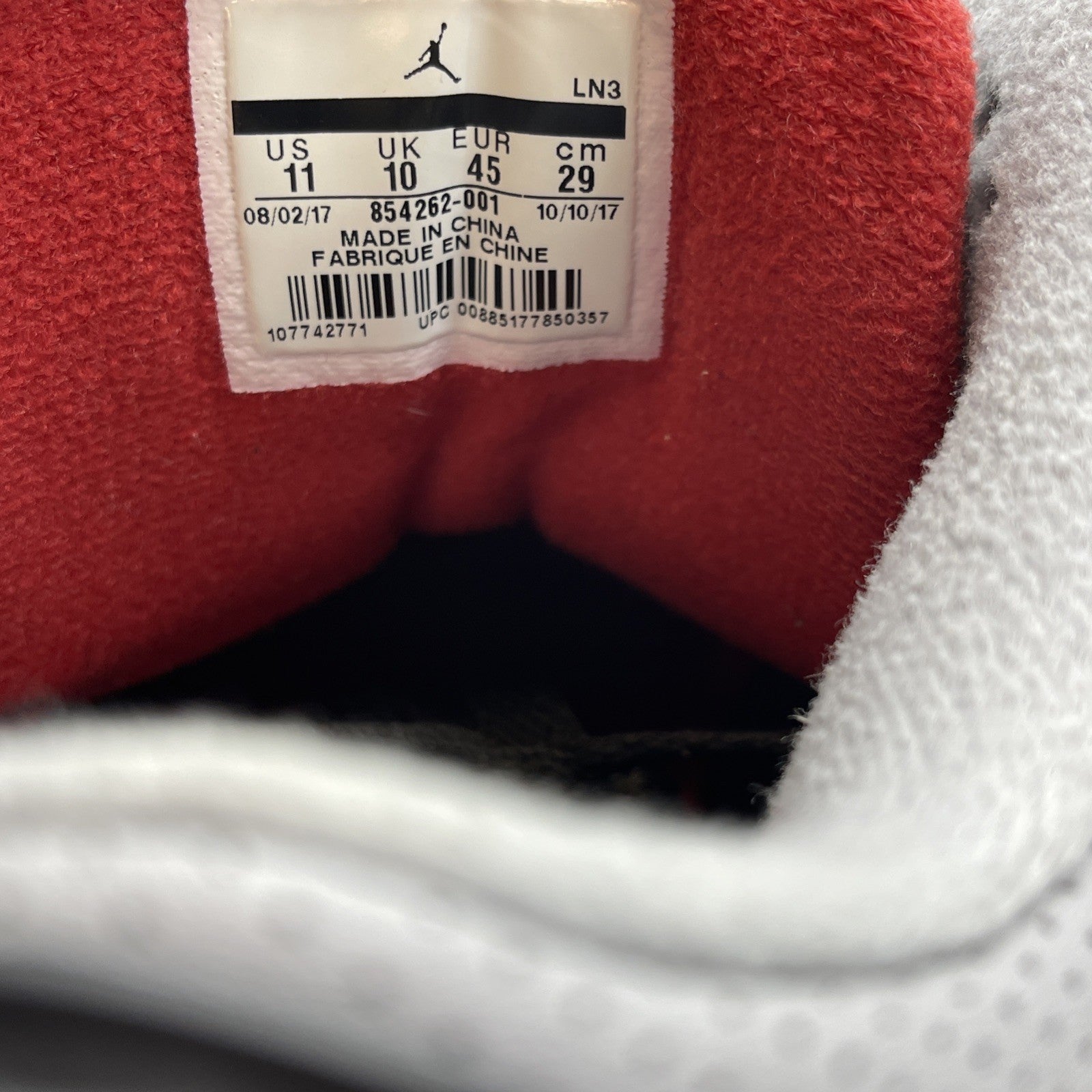 Size 11 - Jordan 3 Retro OG Mid Black Cement Grey Suede Leather (854262-001)