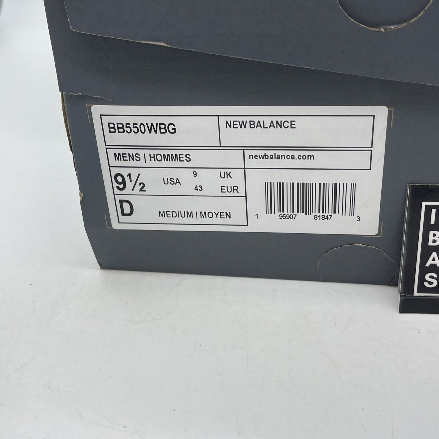 Size 9.5 - New Balance 550 Burgundy Turquoise White Leather (BB550WBG)