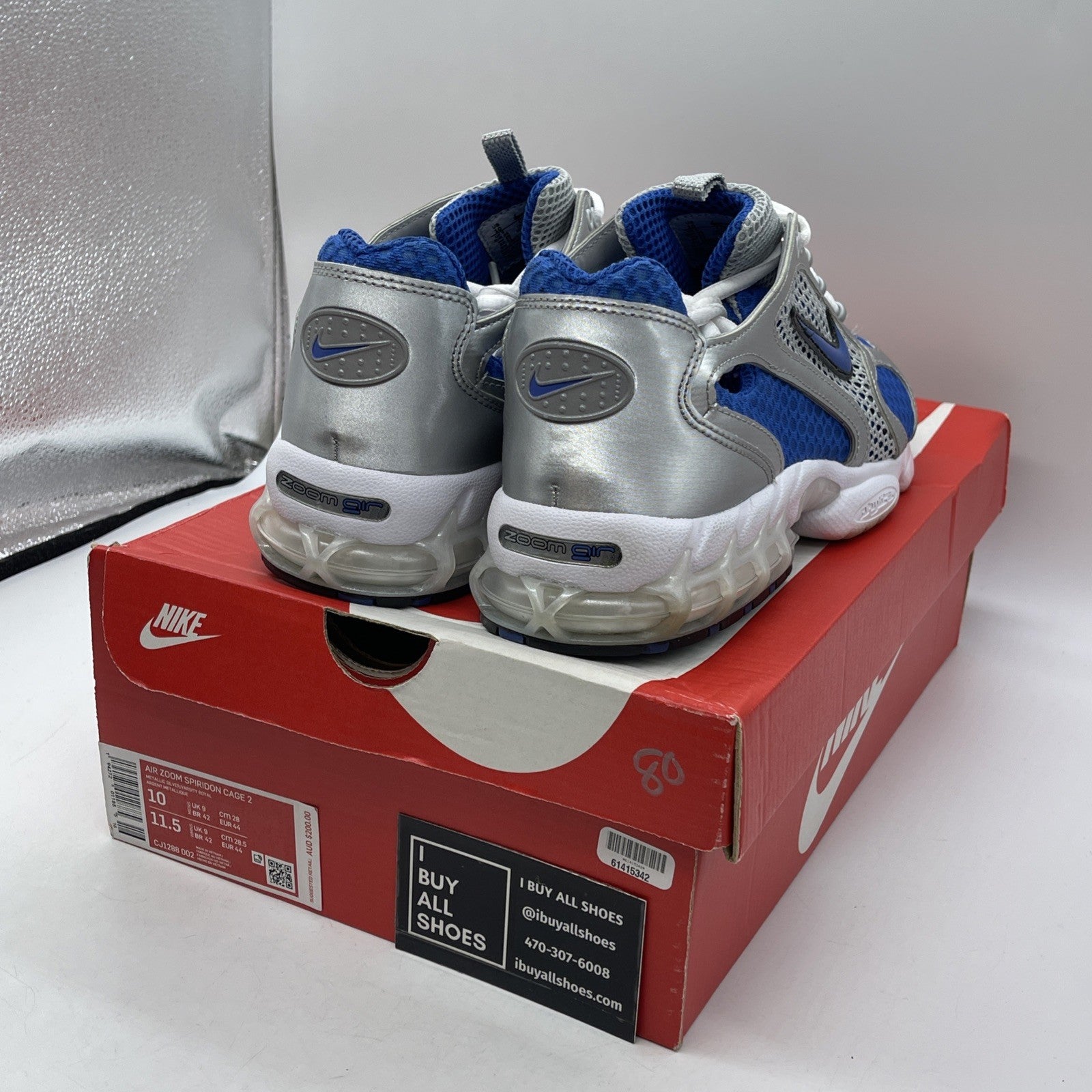 Size 10 - Nike Zoom Spiridon Cage 2 2020 Varsity Royal Blue (CJ1288-002)