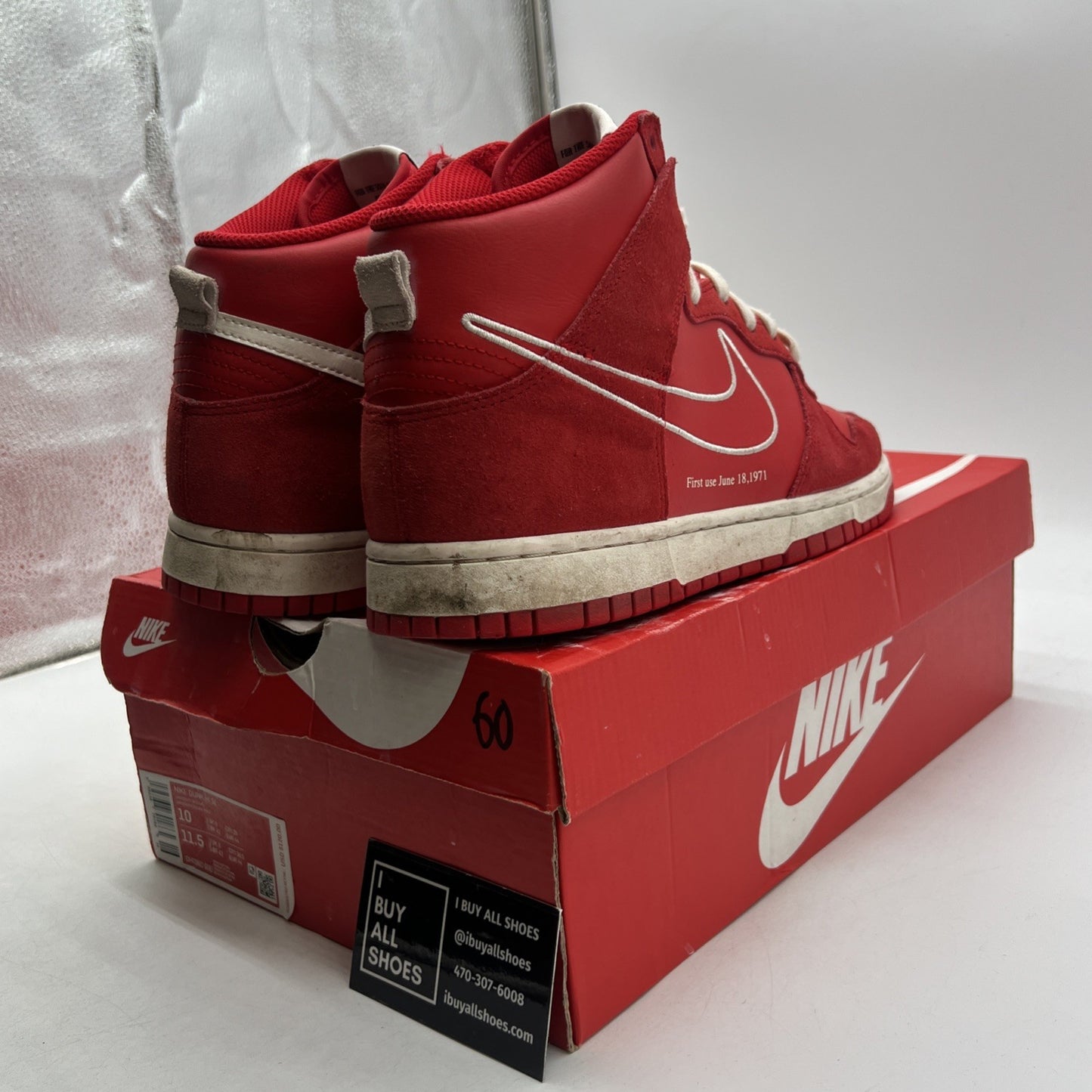 Size 10 - Nike Dunk SE High First Use Pack - University Red (DH0960-600)