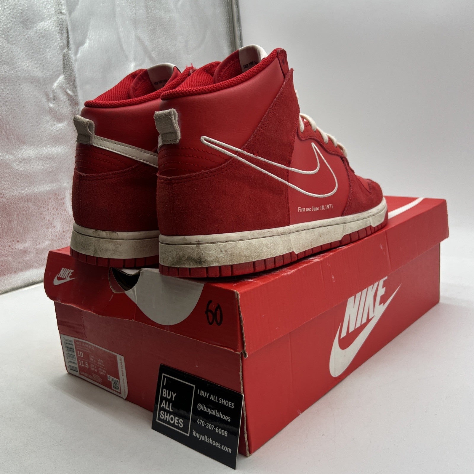 Size 10 - Nike Dunk SE High First Use Pack - University Red (DH0960-600)