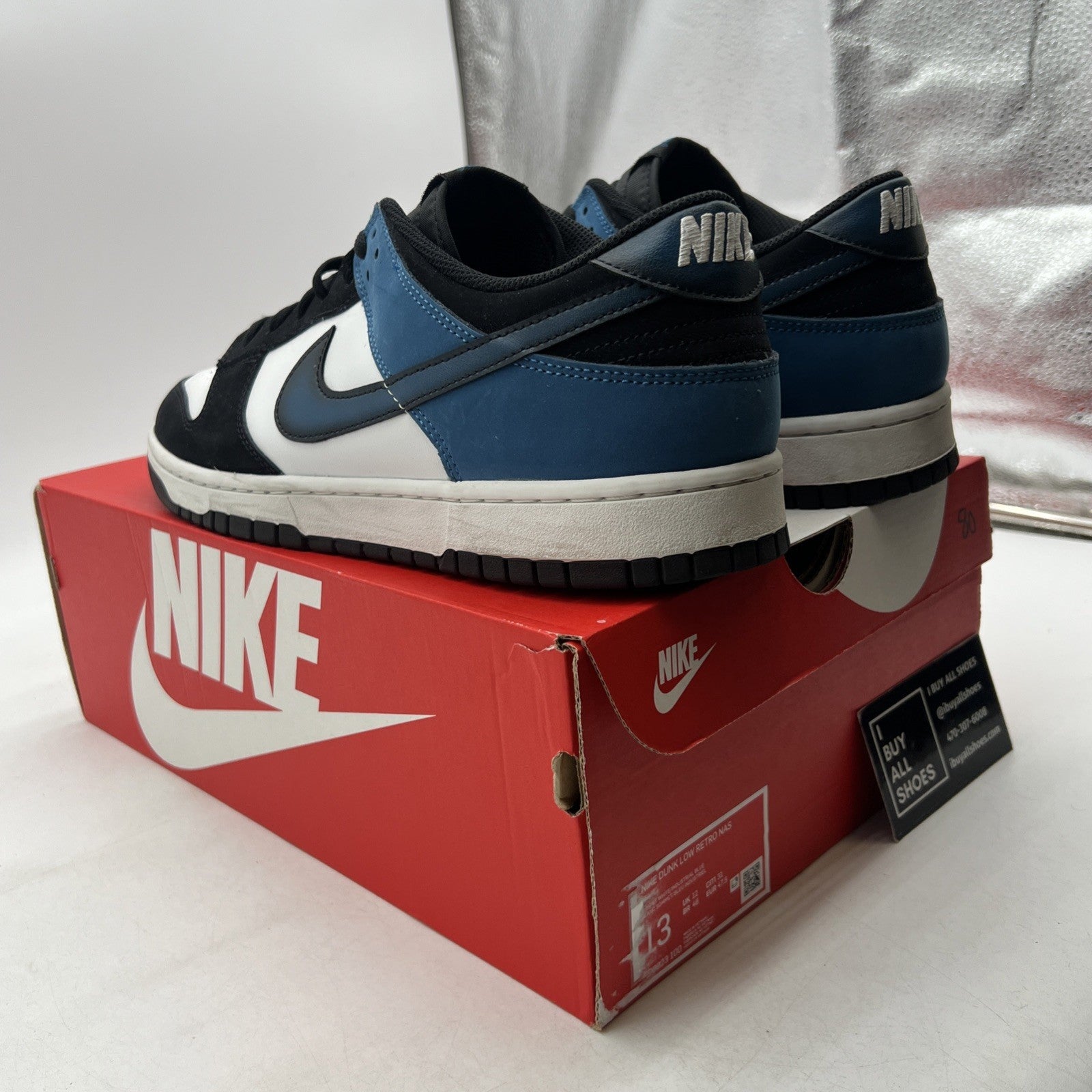 Size 13 - Nike Dunk Low Airbrush - Industrial Blue (FD6923-100)