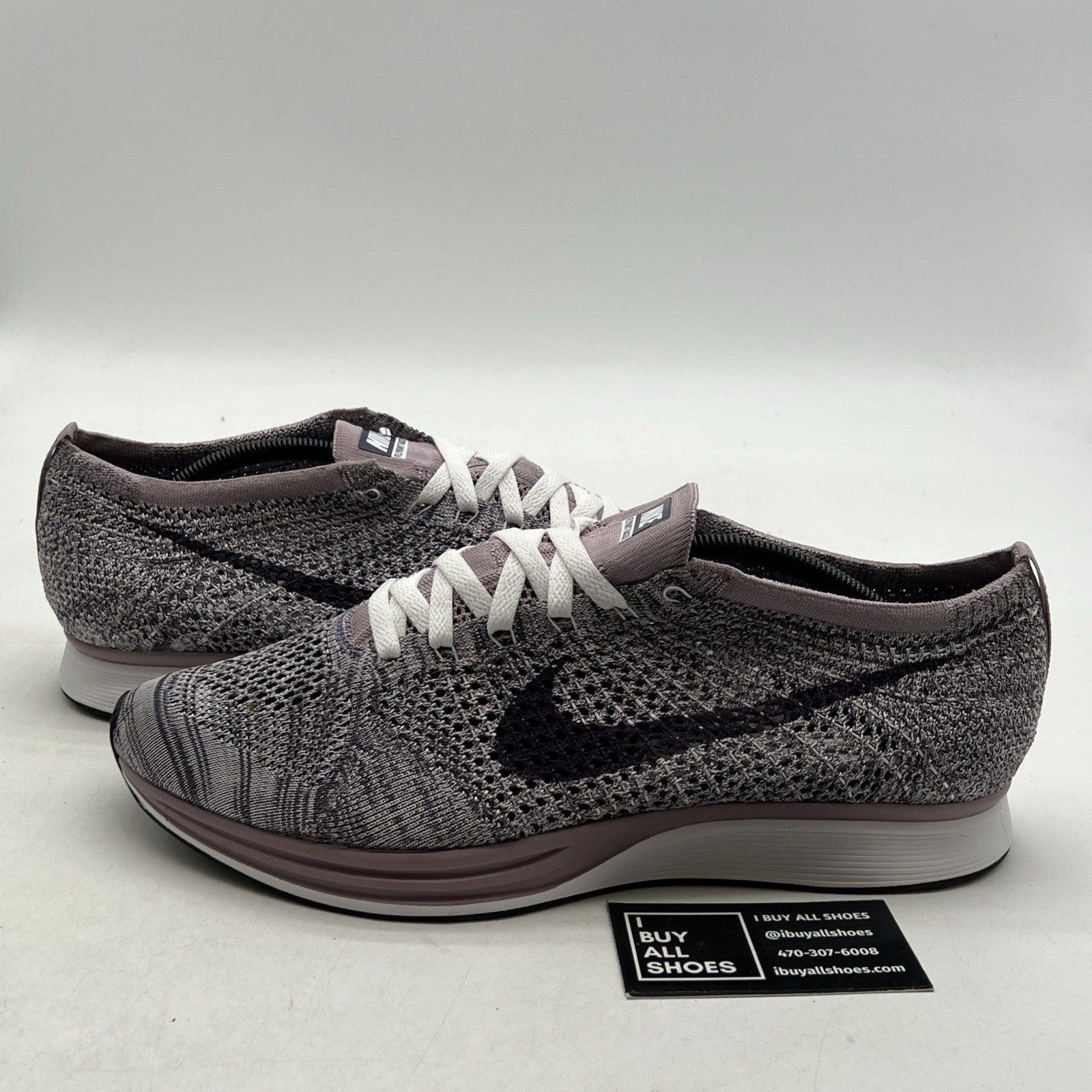 Size 12.5 - Nike Flyknit Racer Lavender (526628-500)