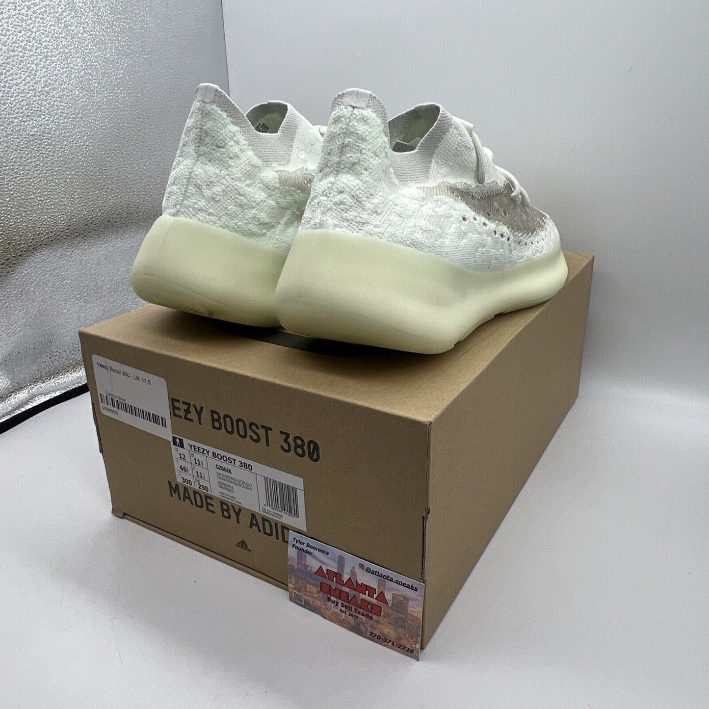 Size 12 - adidas Yeezy Boost 380 Calcite Glow Brand New Og All