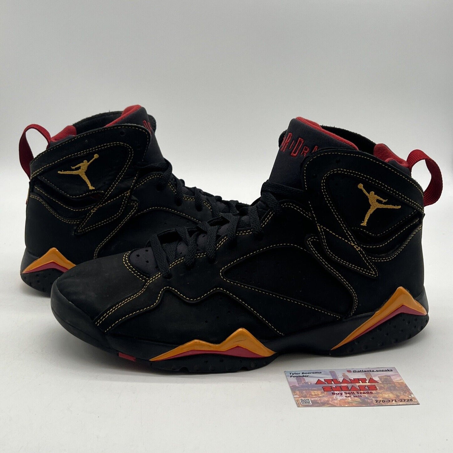 Size 13 - Jordan 7 Retro Citrus Black Yelllow Red Suede (CU9307-081)