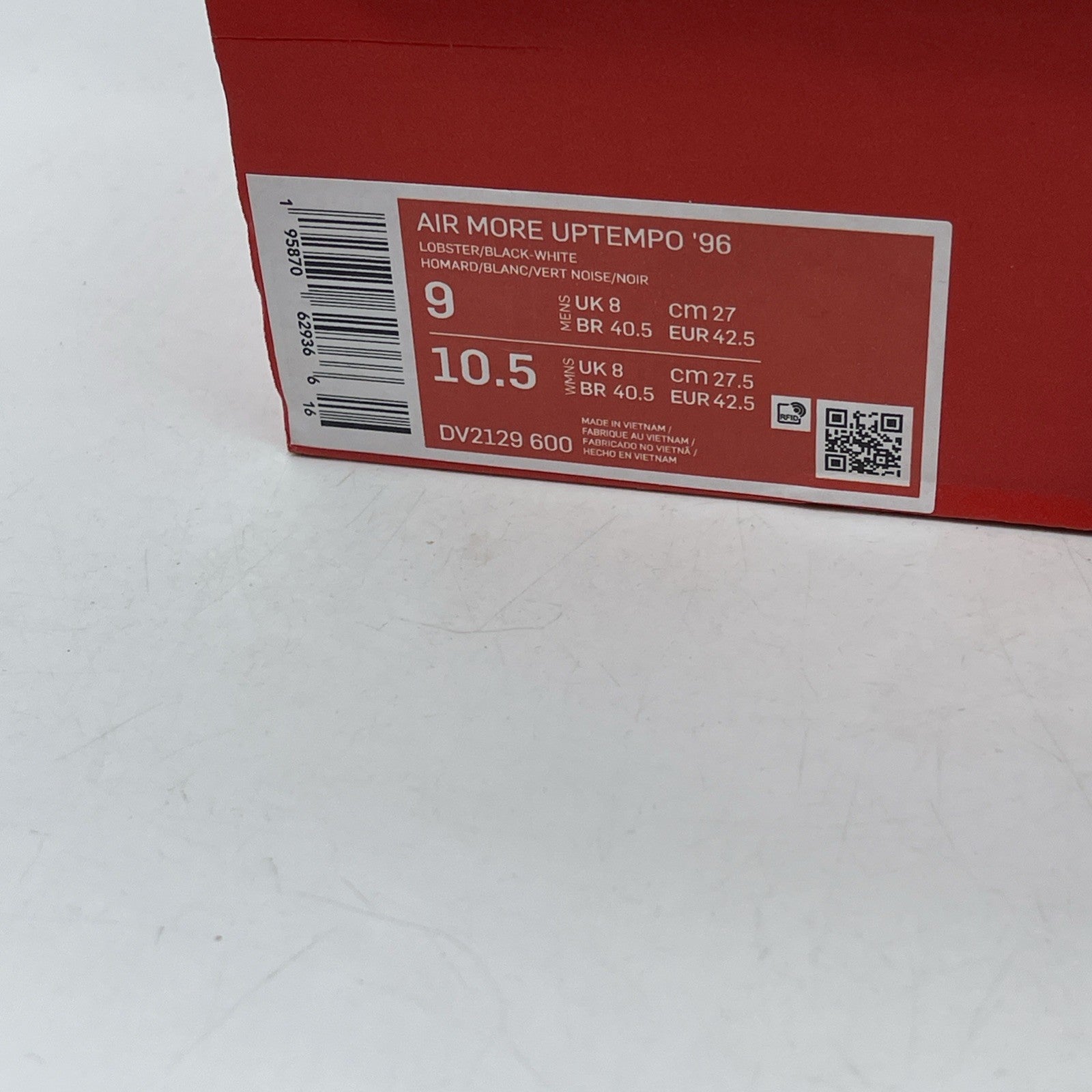 Size 9 - Nike Air More Uptempo I Got Next Suede Leather (DV2129-600)
